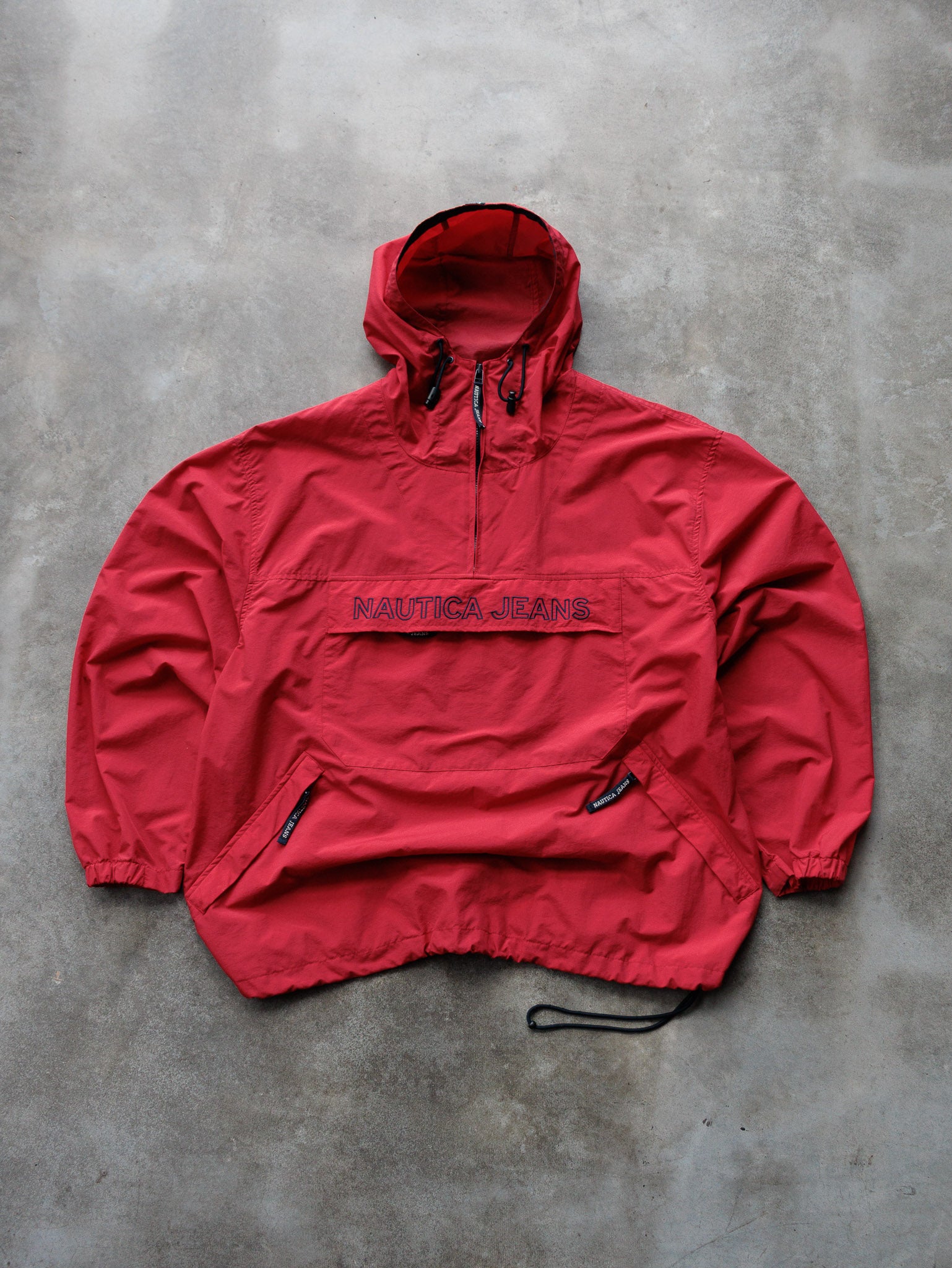 Vintage 00s Red Nautica Jeans Jacket (L)