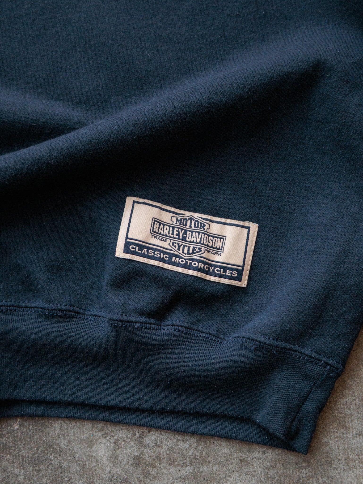 Vintage Navy Harley-Davidson Bloomington Illinois Sweatshirt (L)