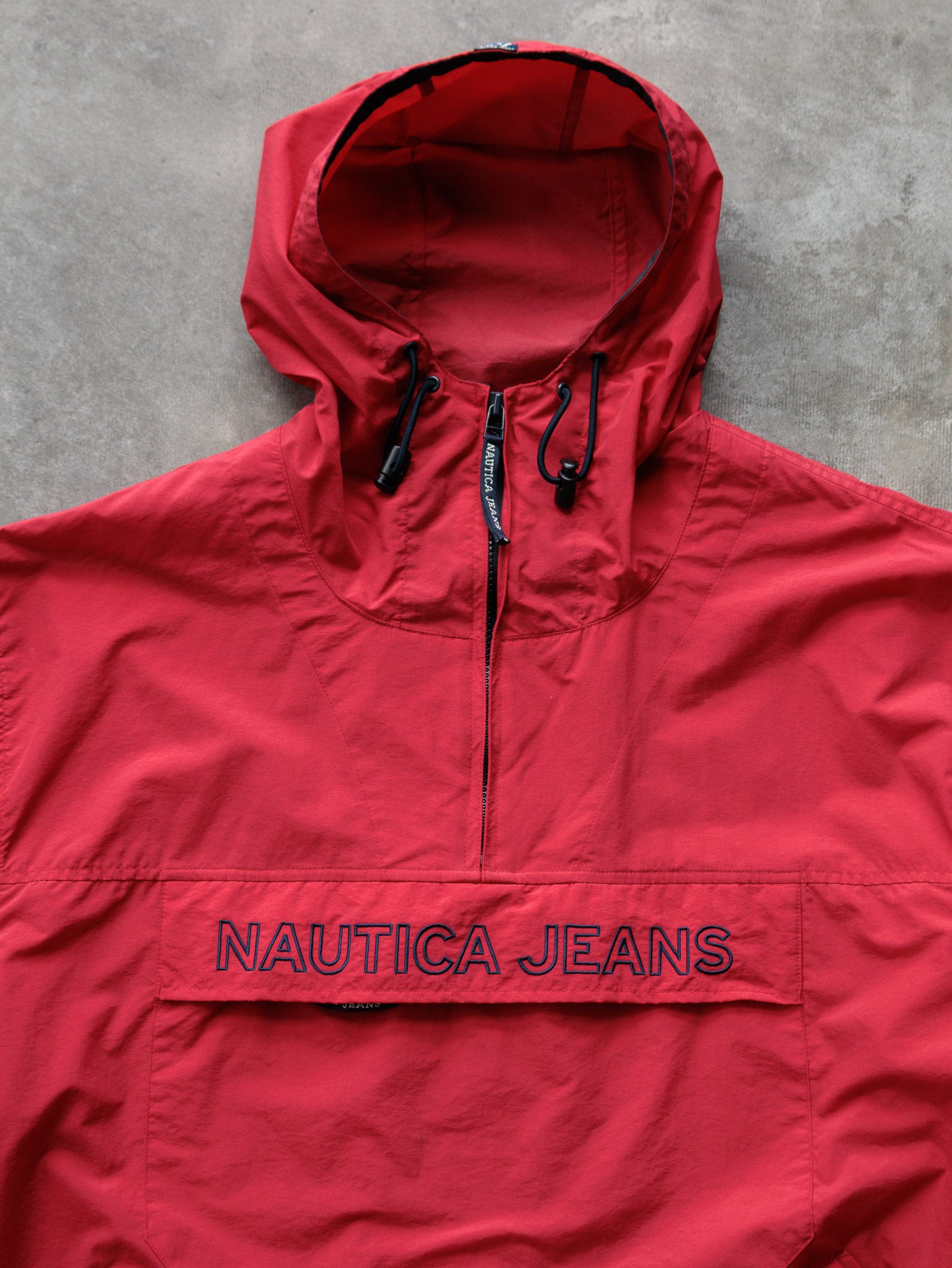 Vintage 00s Red Nautica Jeans Jacket (L)