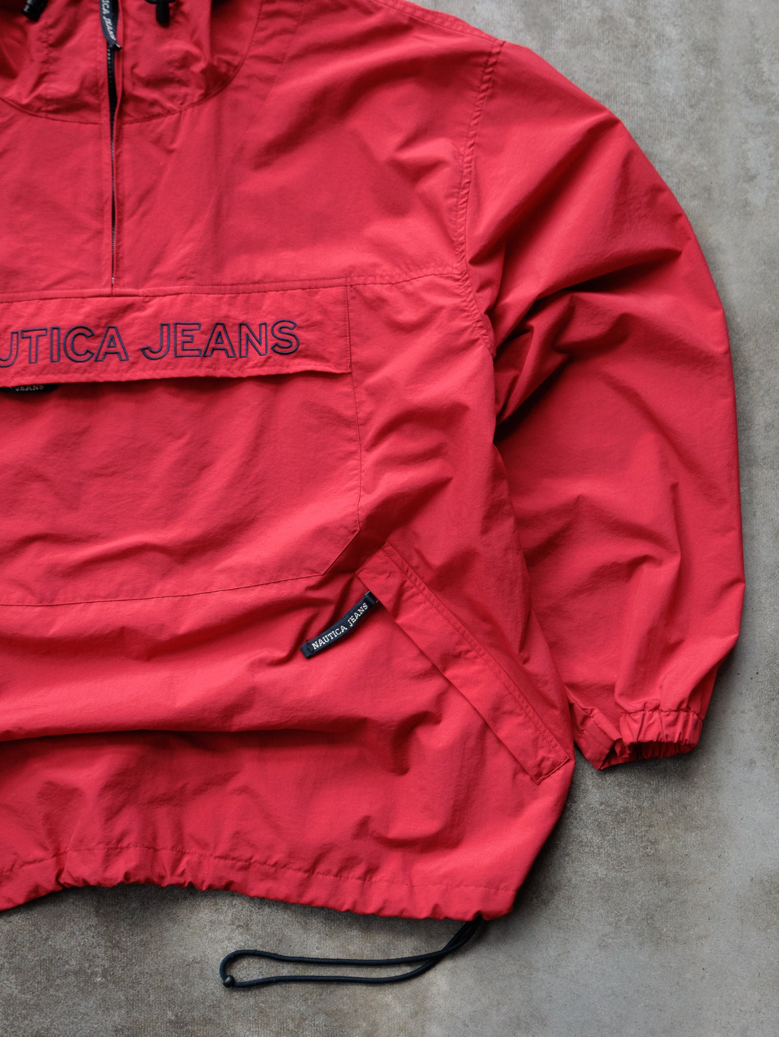 Vintage 00s Red Nautica Jeans Jacket (L)