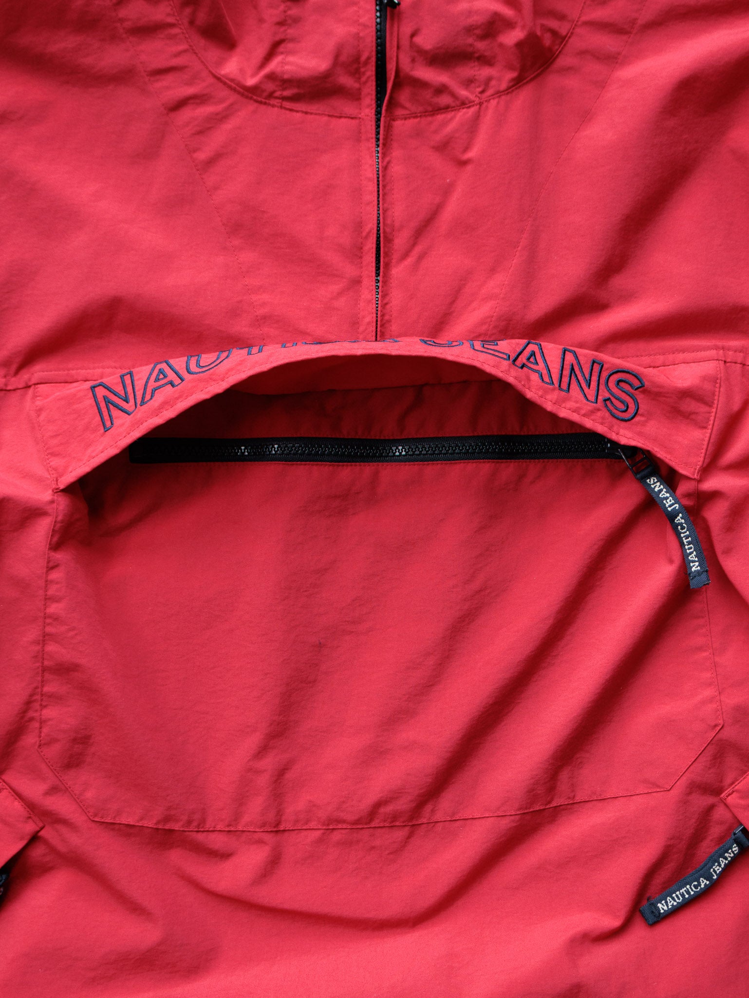 Vintage 00s Red Nautica Jeans Jacket (L)