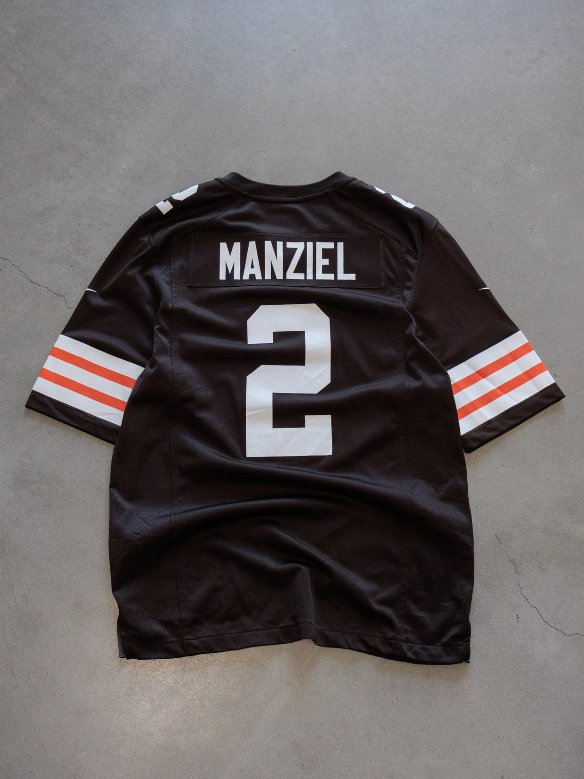 Vintage Brown Nike Cleveland Browns Manziel Jersey (M)