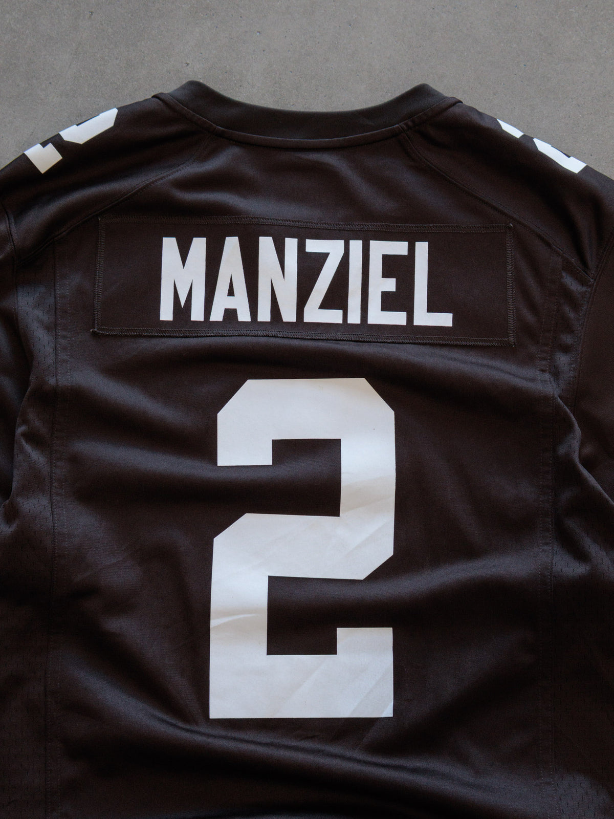 Vintage Brown Nike Cleveland Browns Manziel Jersey (M)