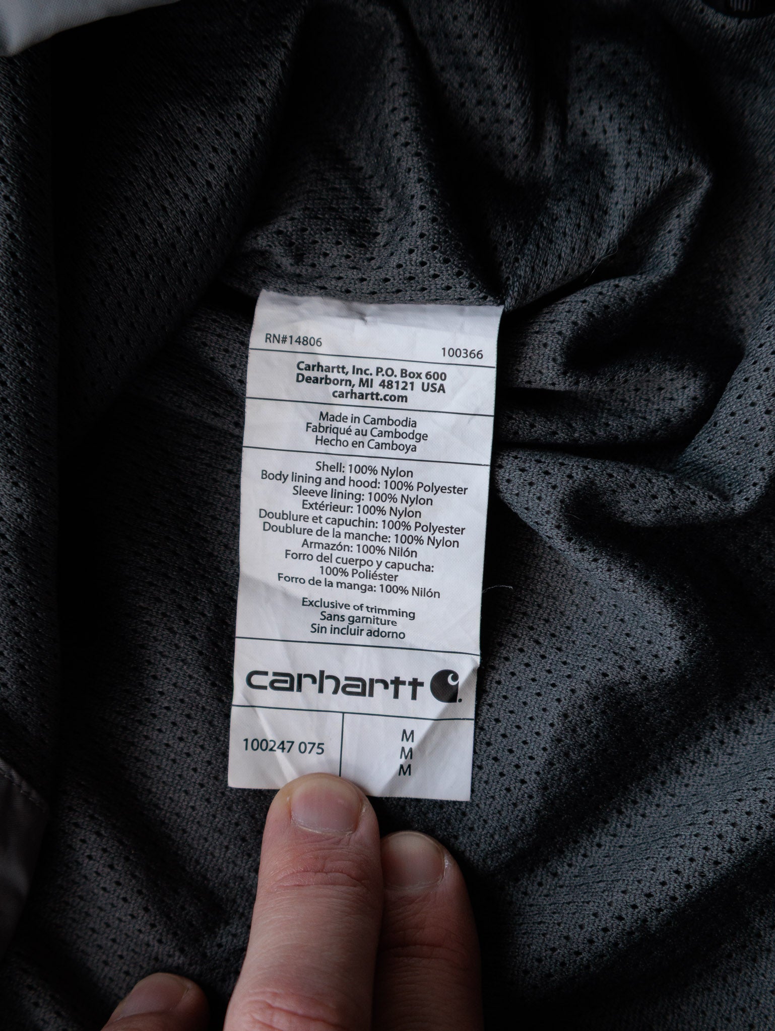 Vintage Grey Carhartt Jacket (M)