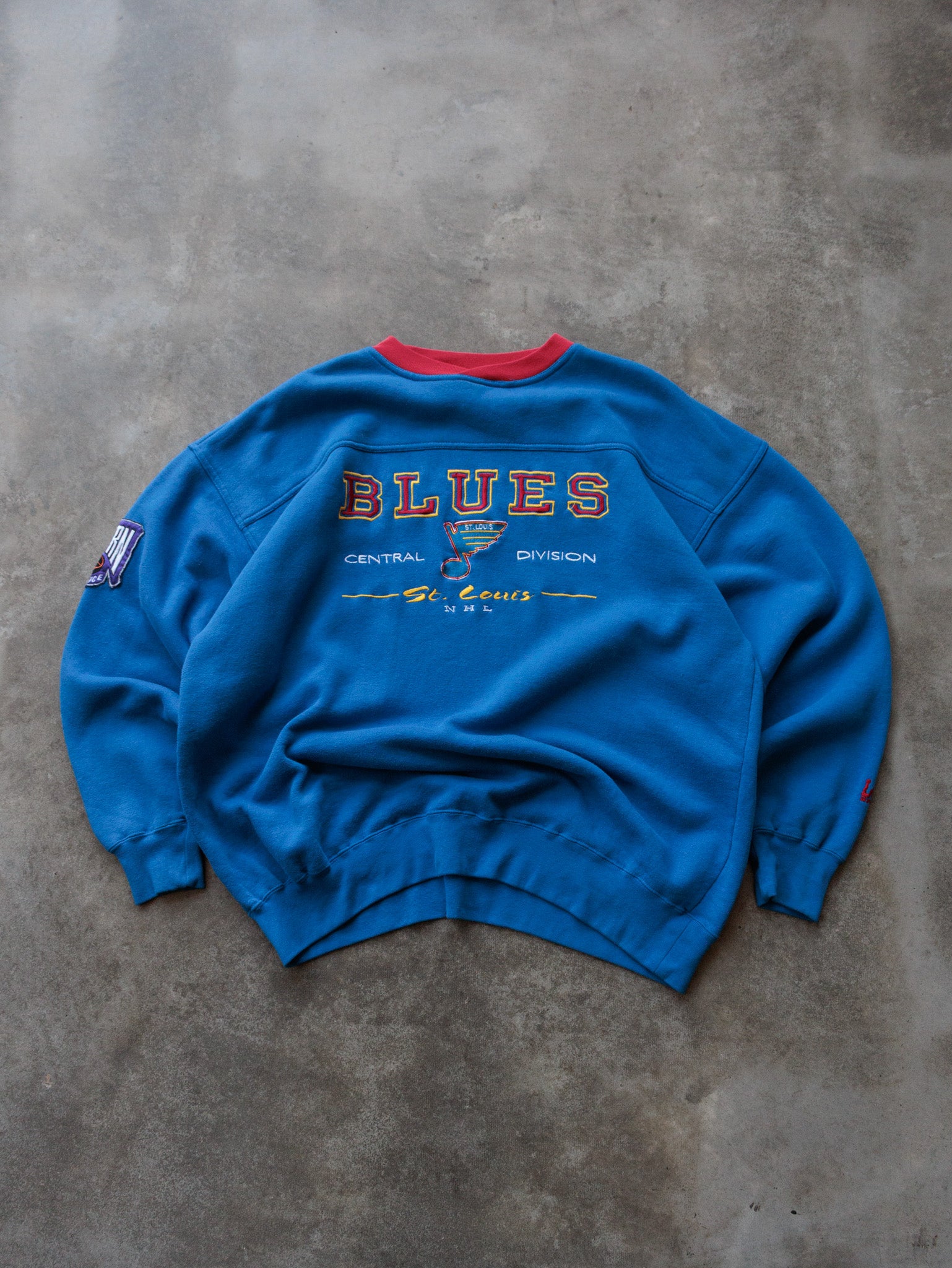 Vintage 90s Blue St. Louis Blues NHL Sweatshirt (-)