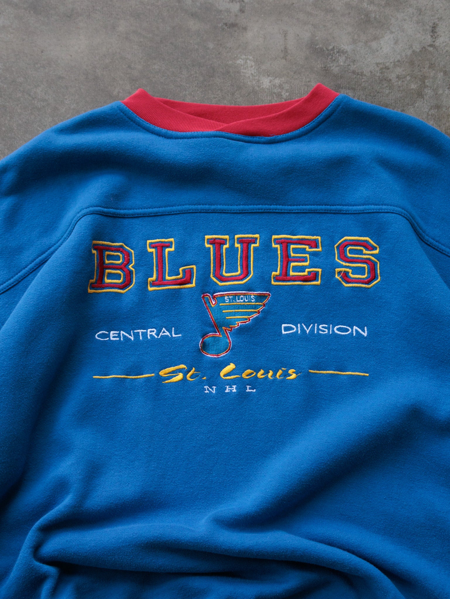 Vintage 90s Blue St. Louis Blues NHL Sweatshirt (-)