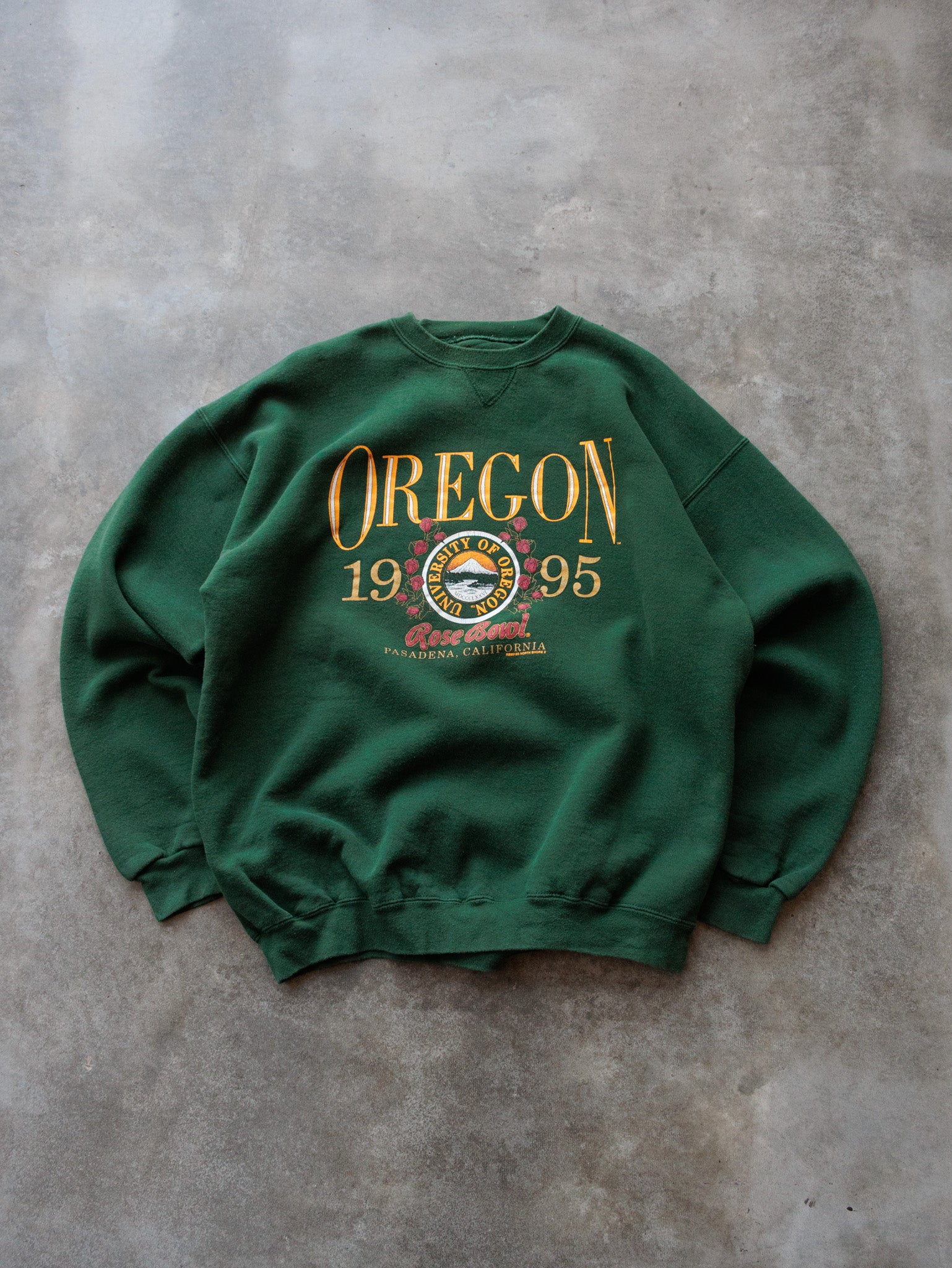 Vintage 1995 Green Oregon Sweatshirt (XL)