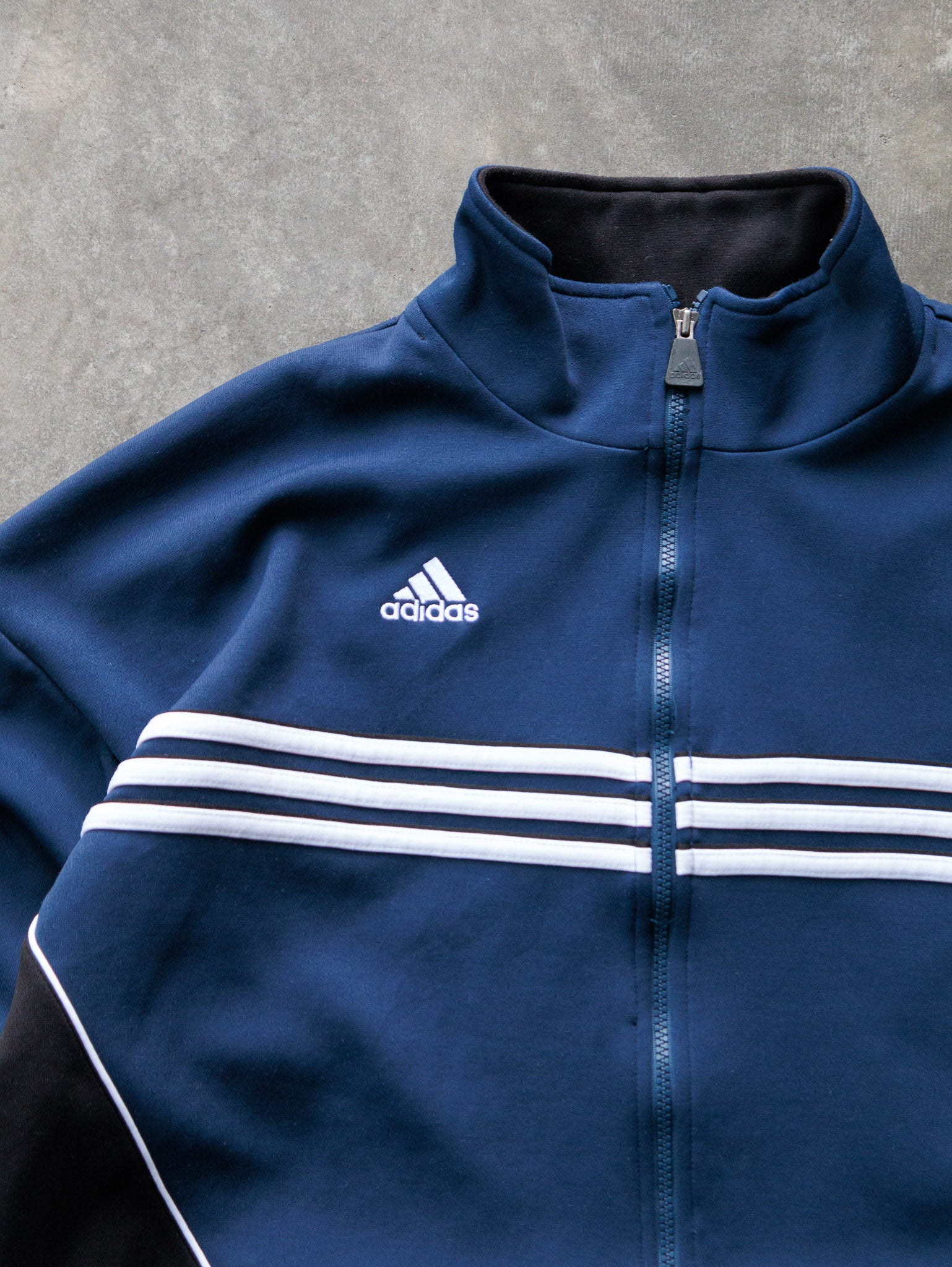 Vintage 00s Navy Adidas Soccer Track Jacket (L)