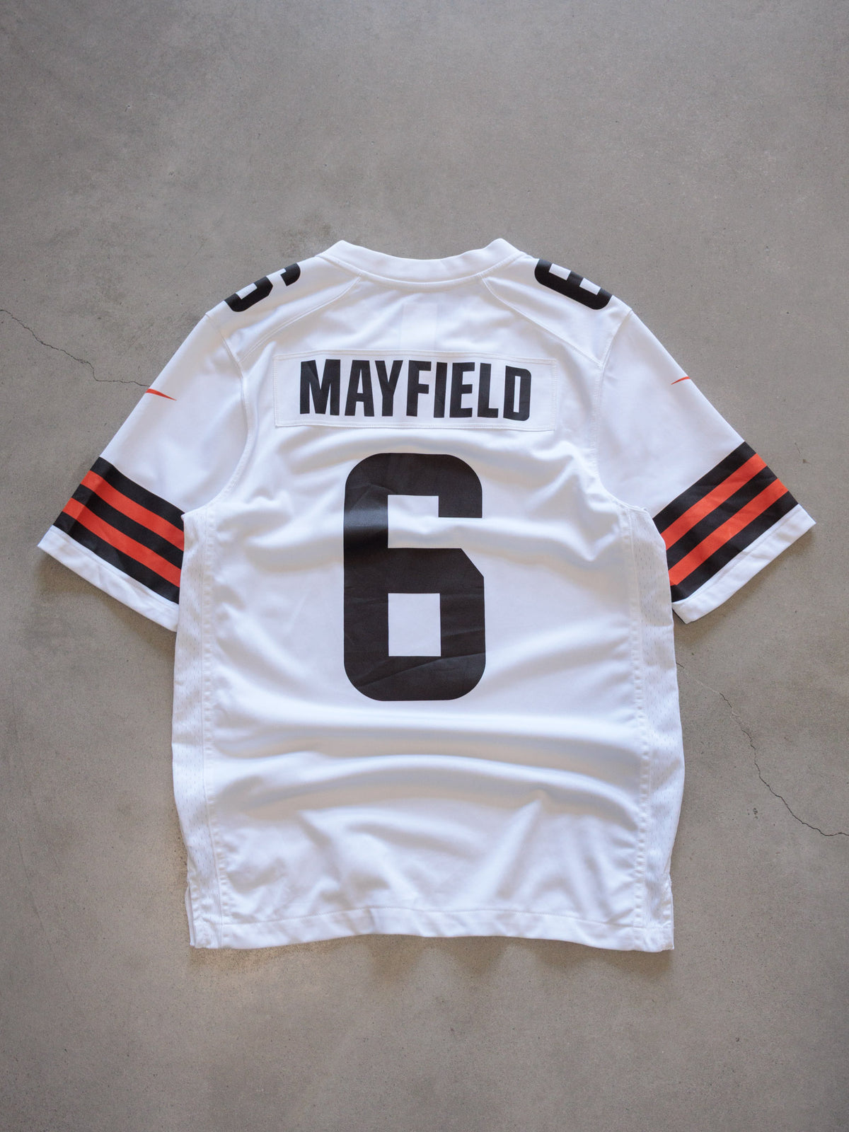 White Nike Cleveland Browns Mayfield Jersey (S)