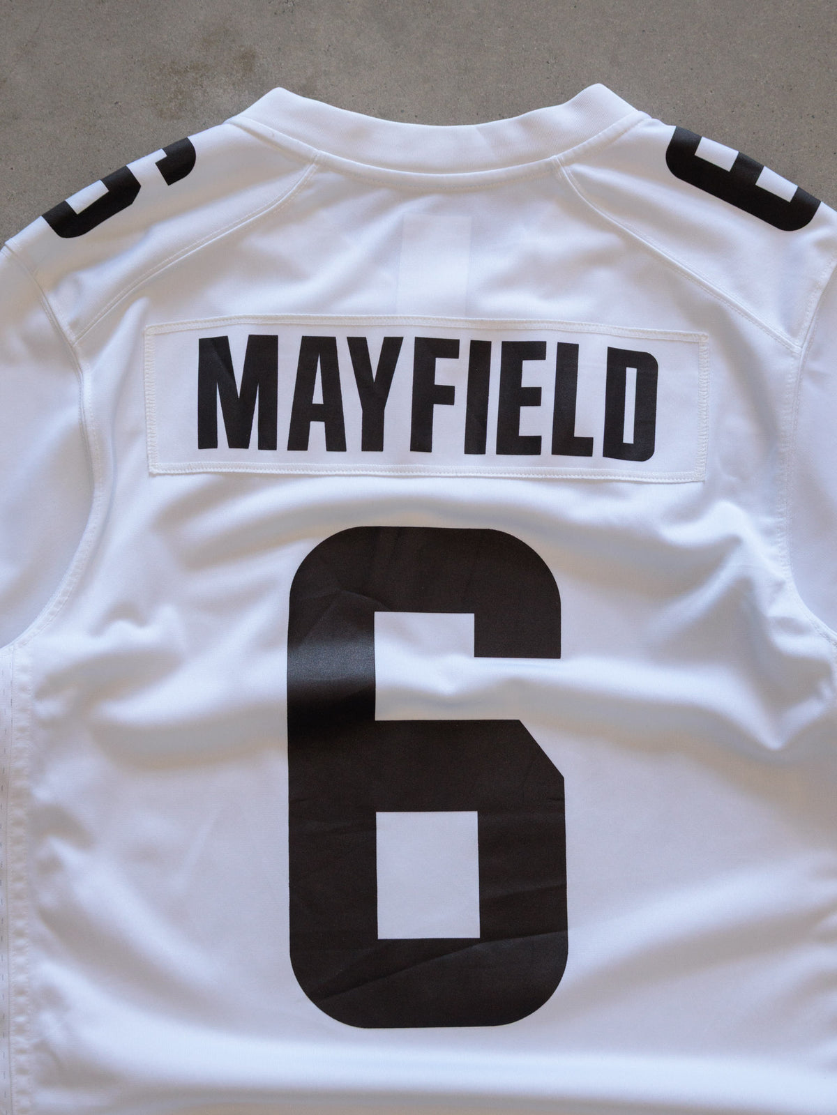 White Nike Cleveland Browns Mayfield Jersey (S)