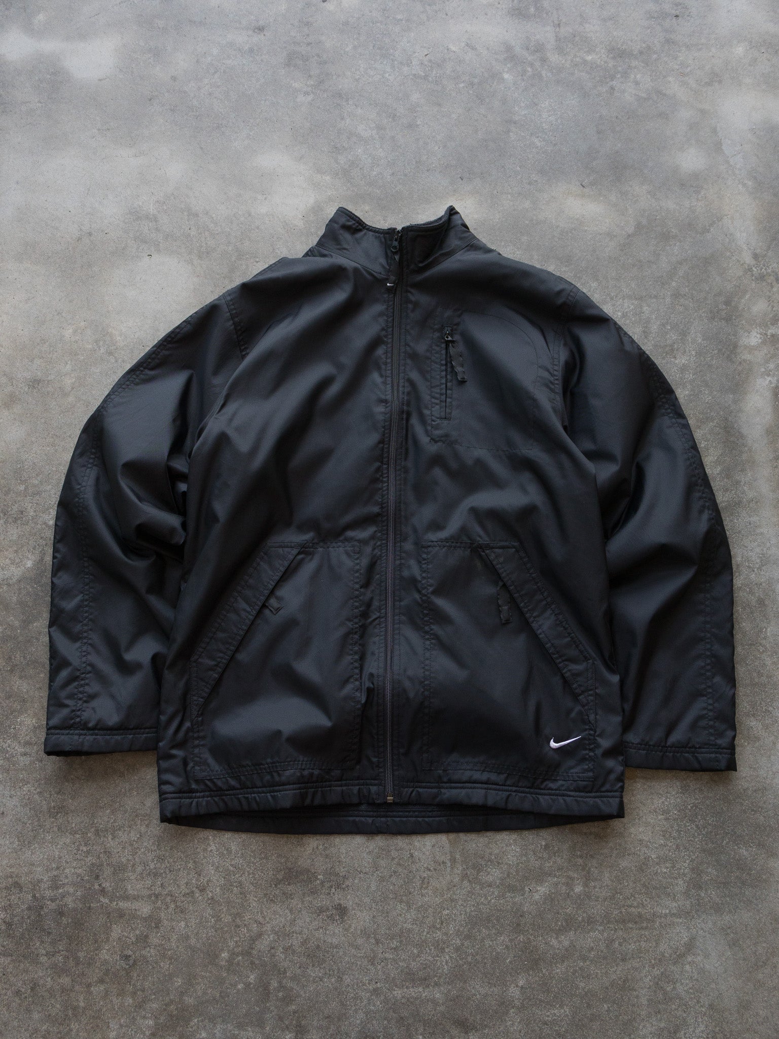 Vintage 00s Black Nike Zip Jacket (S)