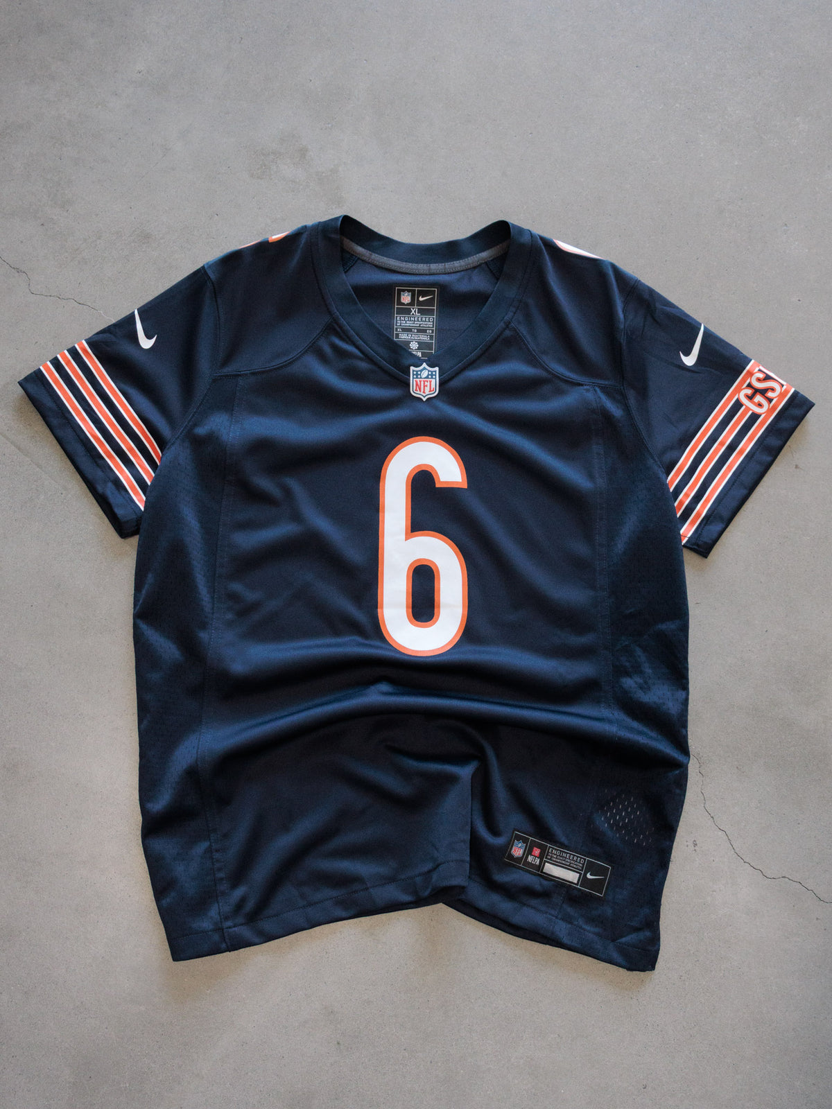 Vintage Navy Nike Chicago Bears Chardonnay Jersey (XL)
