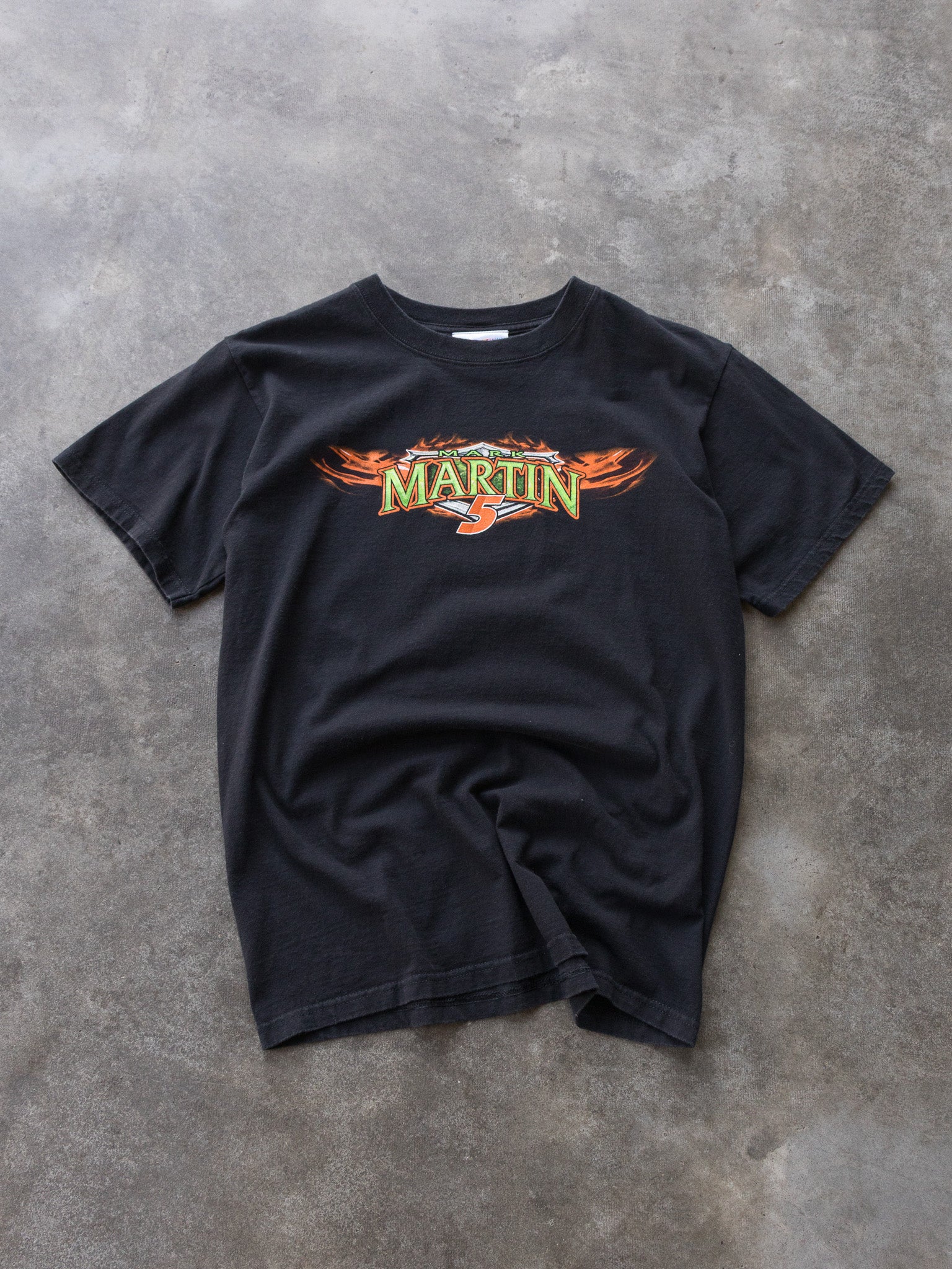 Vintage 2010 Black Mark Martin NASCAR Tee (M)
