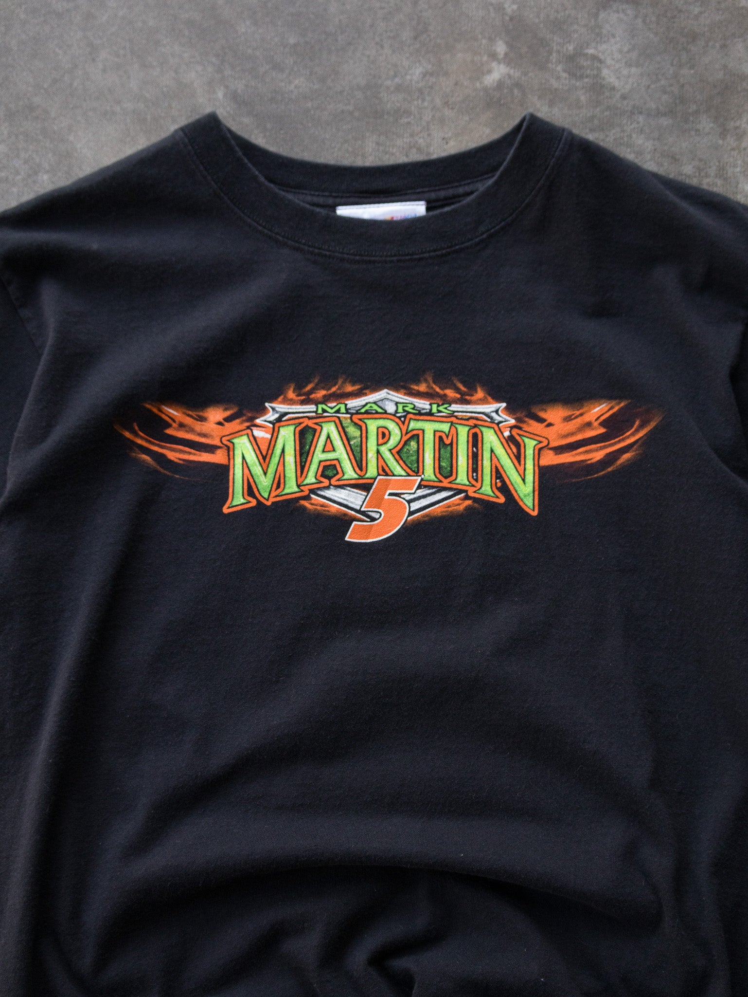 Vintage 2010 Black Mark Martin NASCAR Tee (M)