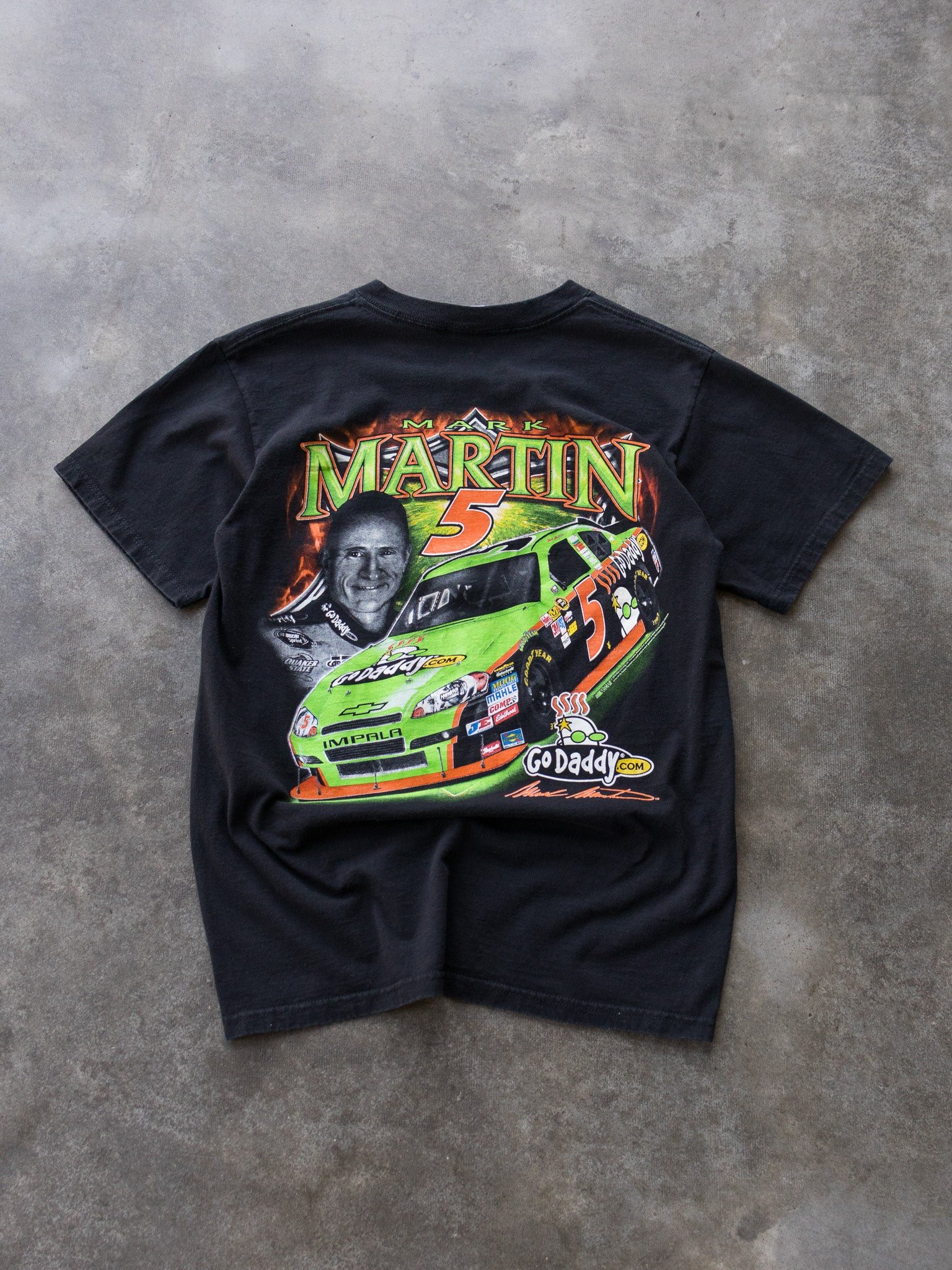 Vintage 2010 Black Mark Martin NASCAR Tee (M)