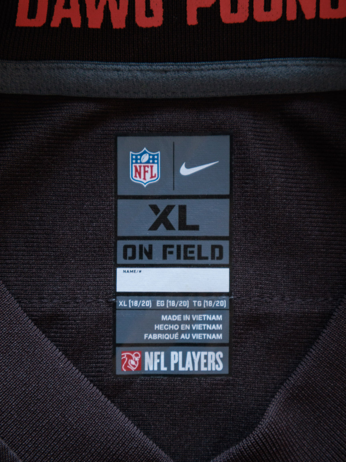 Brown Nike Cleveland Browns Mayfield Jersey (XL)