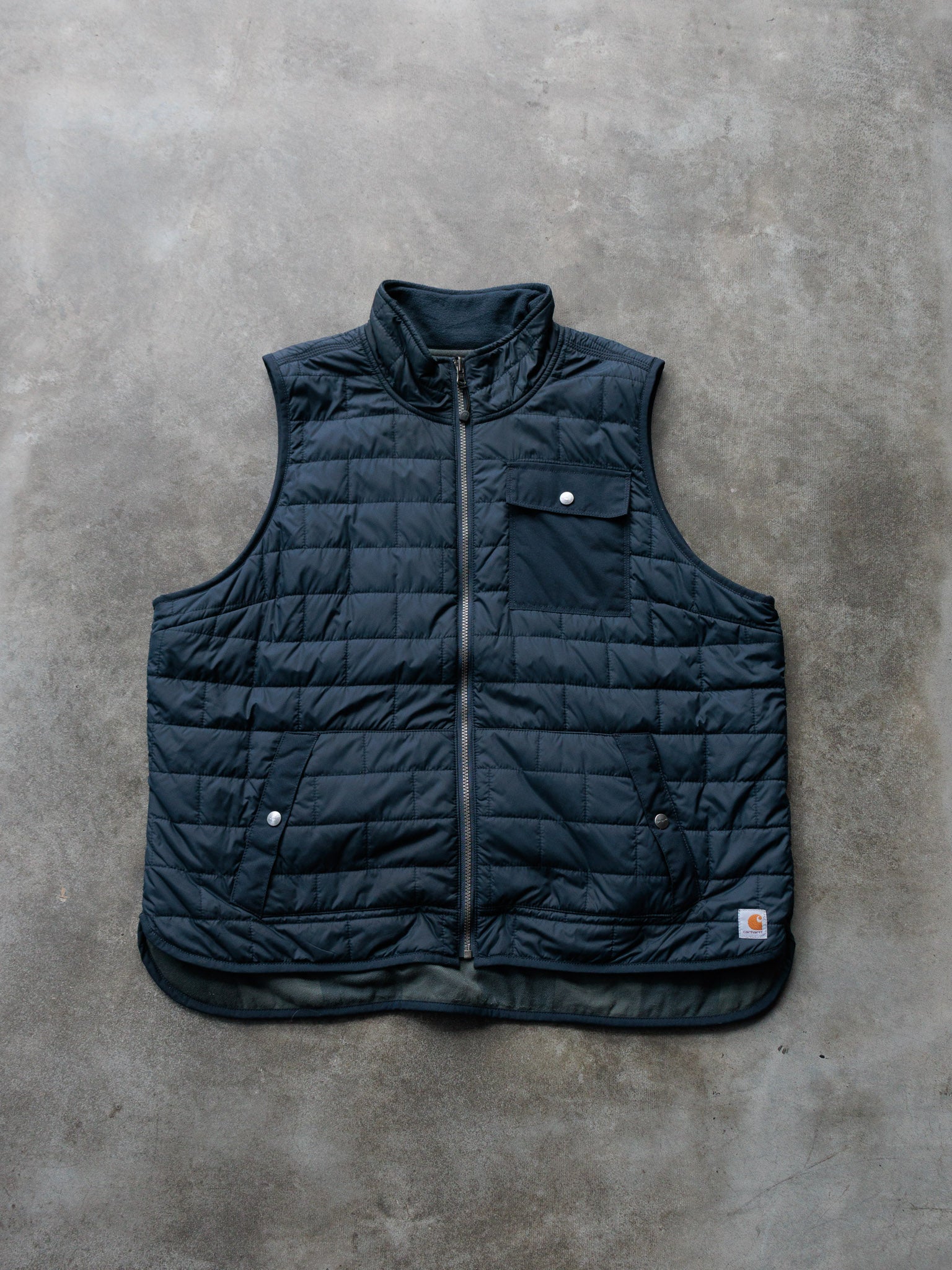 Vintage Navy Carhartt Reversible Vest (-)