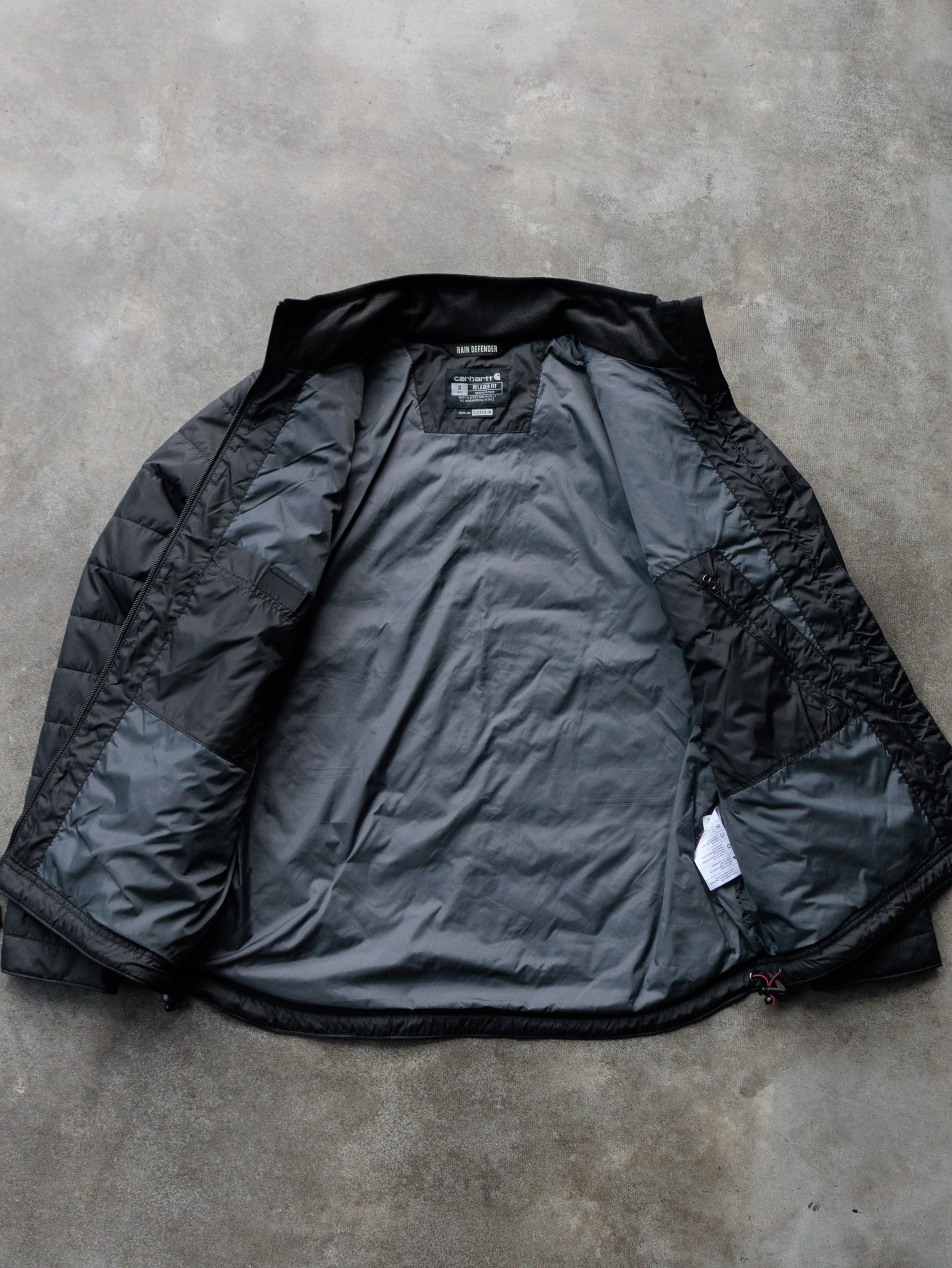 Vintage Black Carhartt Puffer Jacket (S)