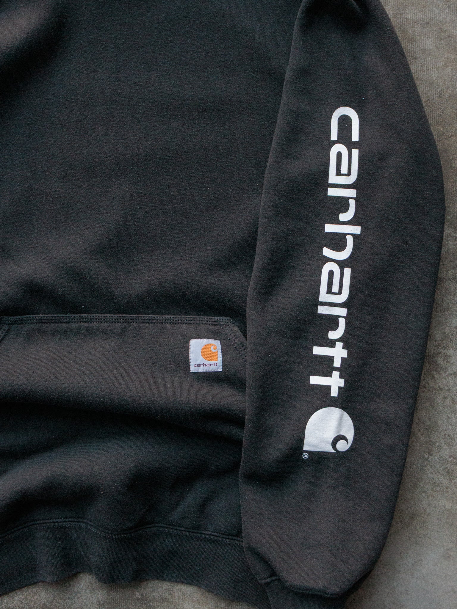 Vintage Black Carhartt Hoodie (M)