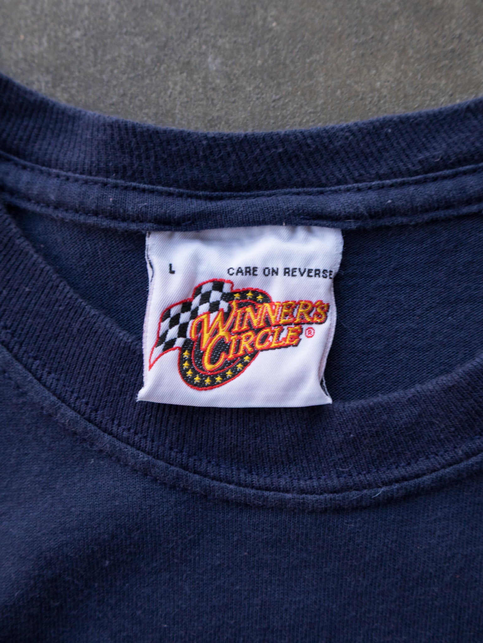 Vintage 00s Navy Jimmie Johnson Lowe's NASCAR Tee (L)