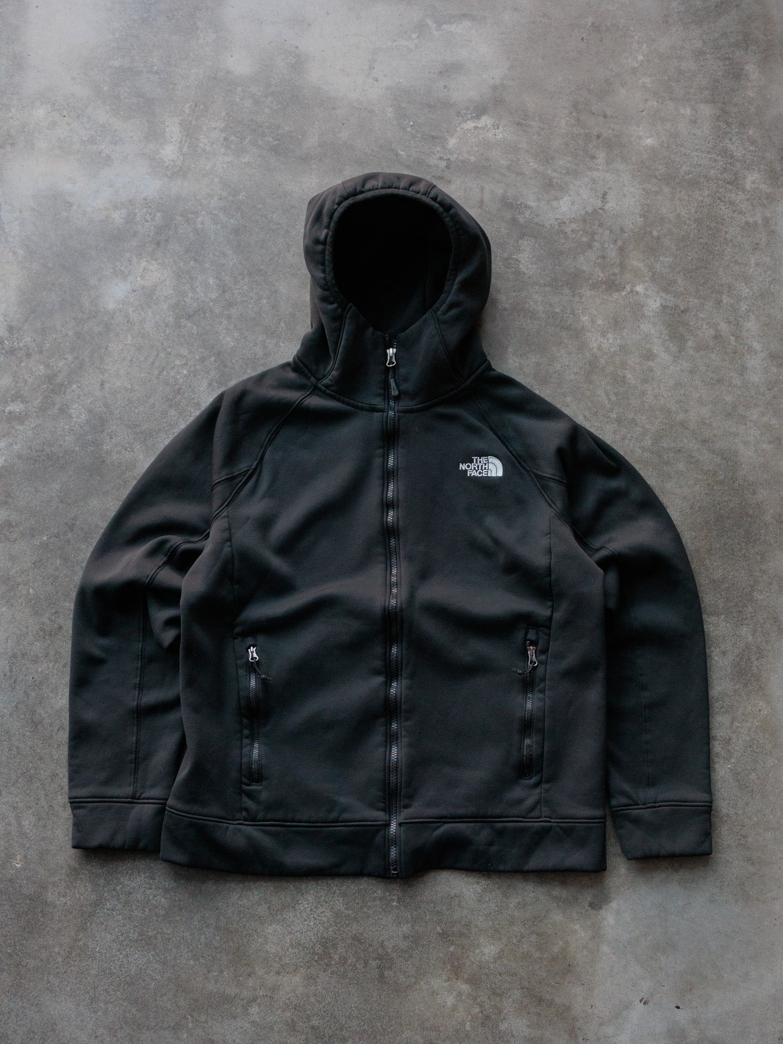Vintage Black The North Face Fleece Jacket (L)