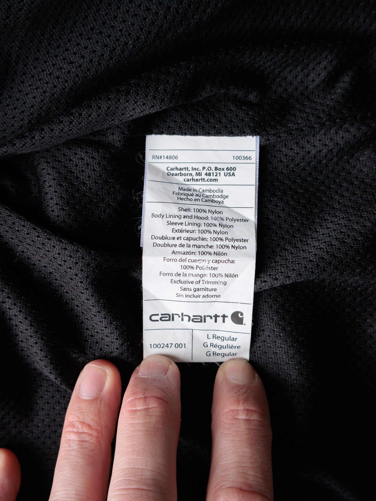 Vintage Black Carhartt Jacket (L)
