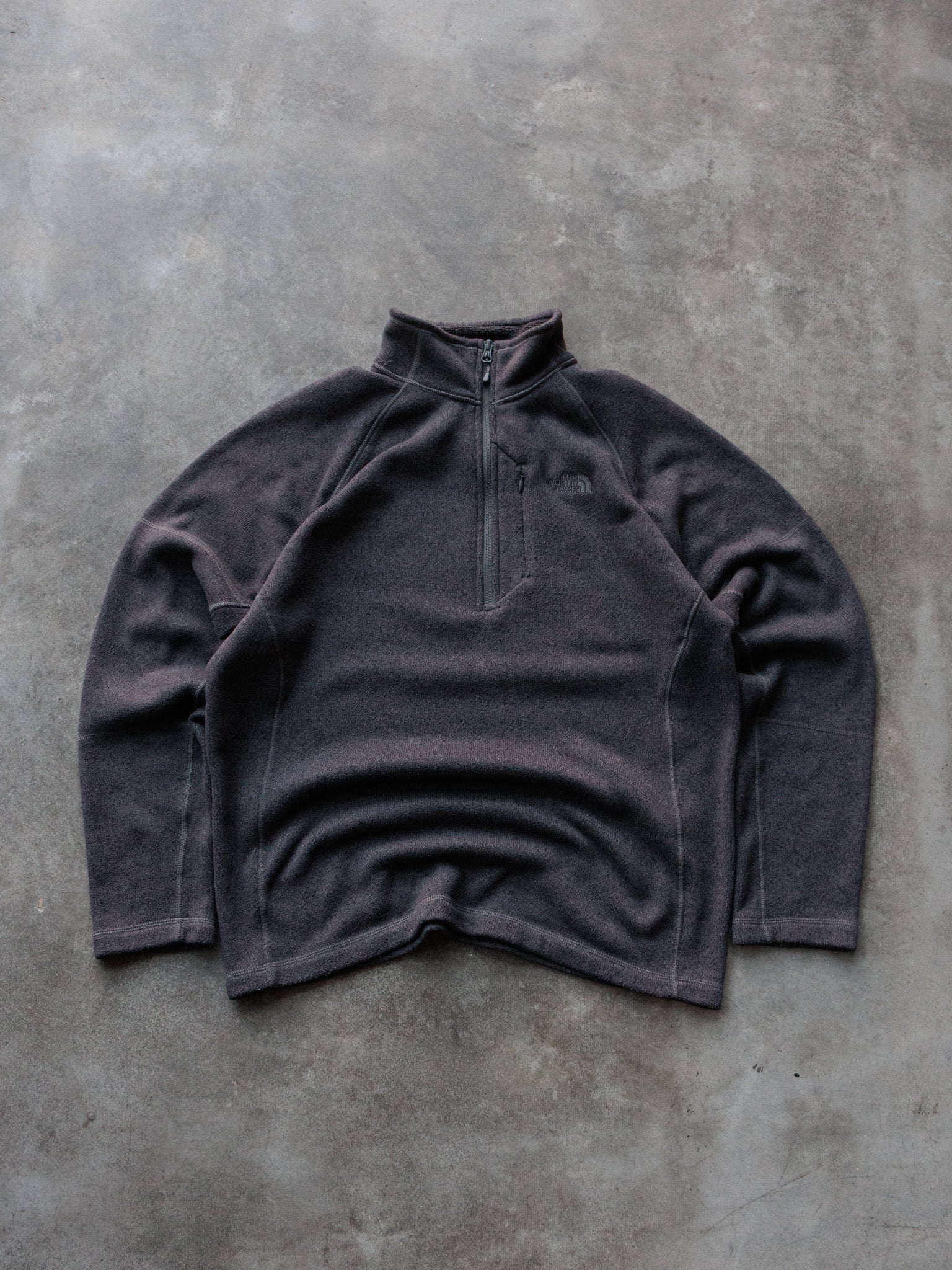Vintage Grey The North Face Fleece Quarter Zip (L)