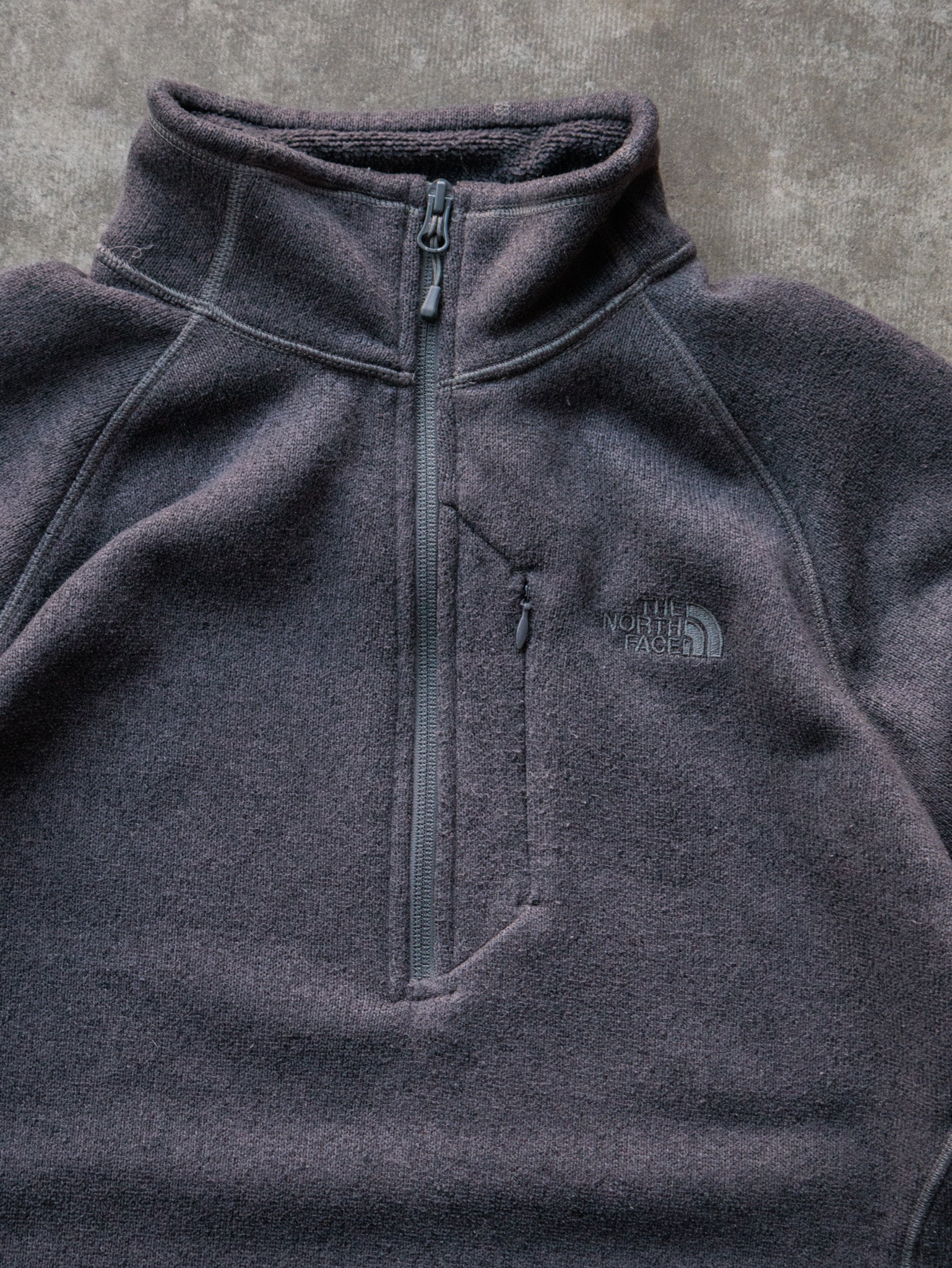 Vintage Grey The North Face Fleece Quarter Zip (L)