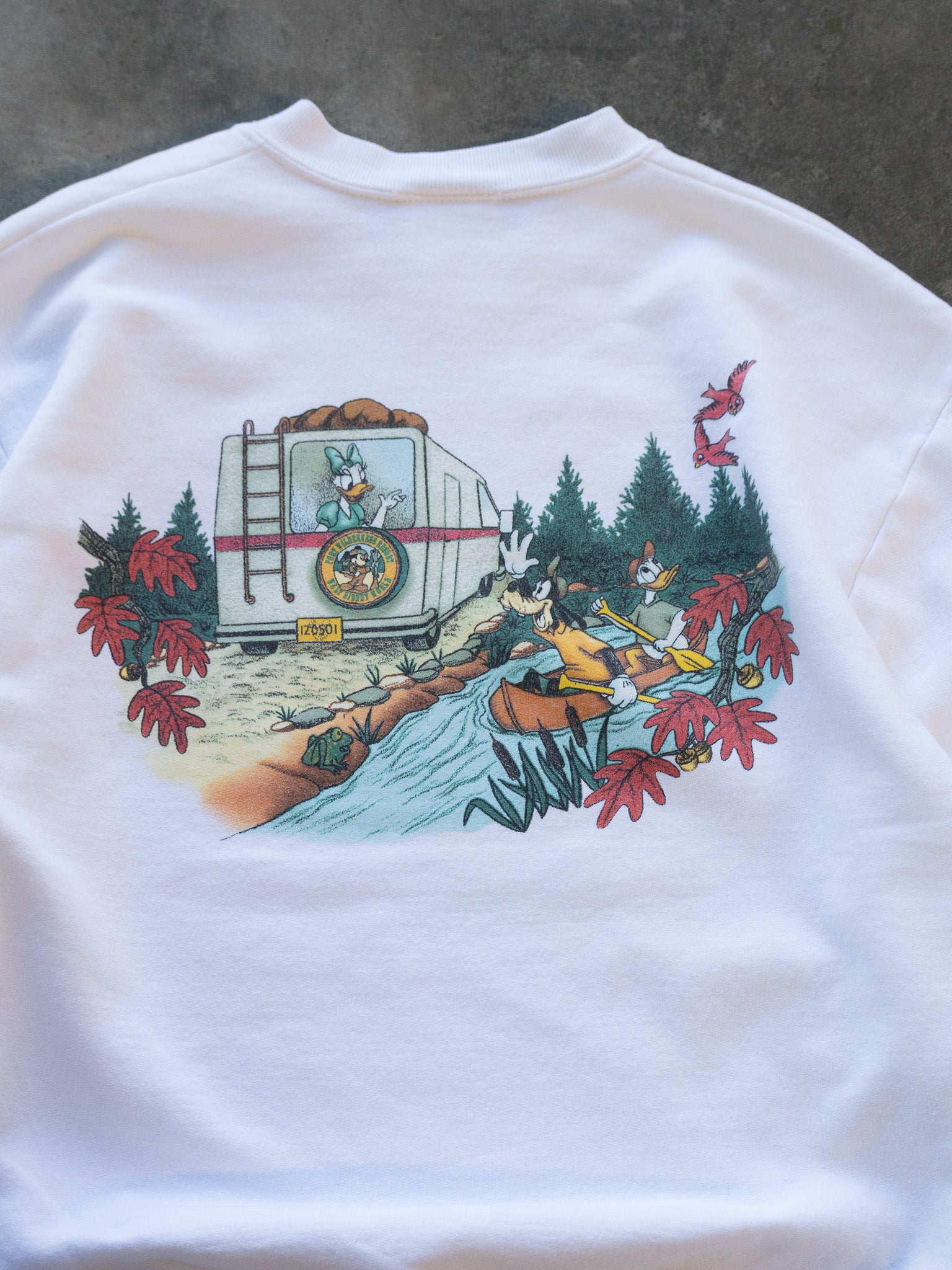 Vintage White Disney Fort Wilderness Sweatshirt (M)