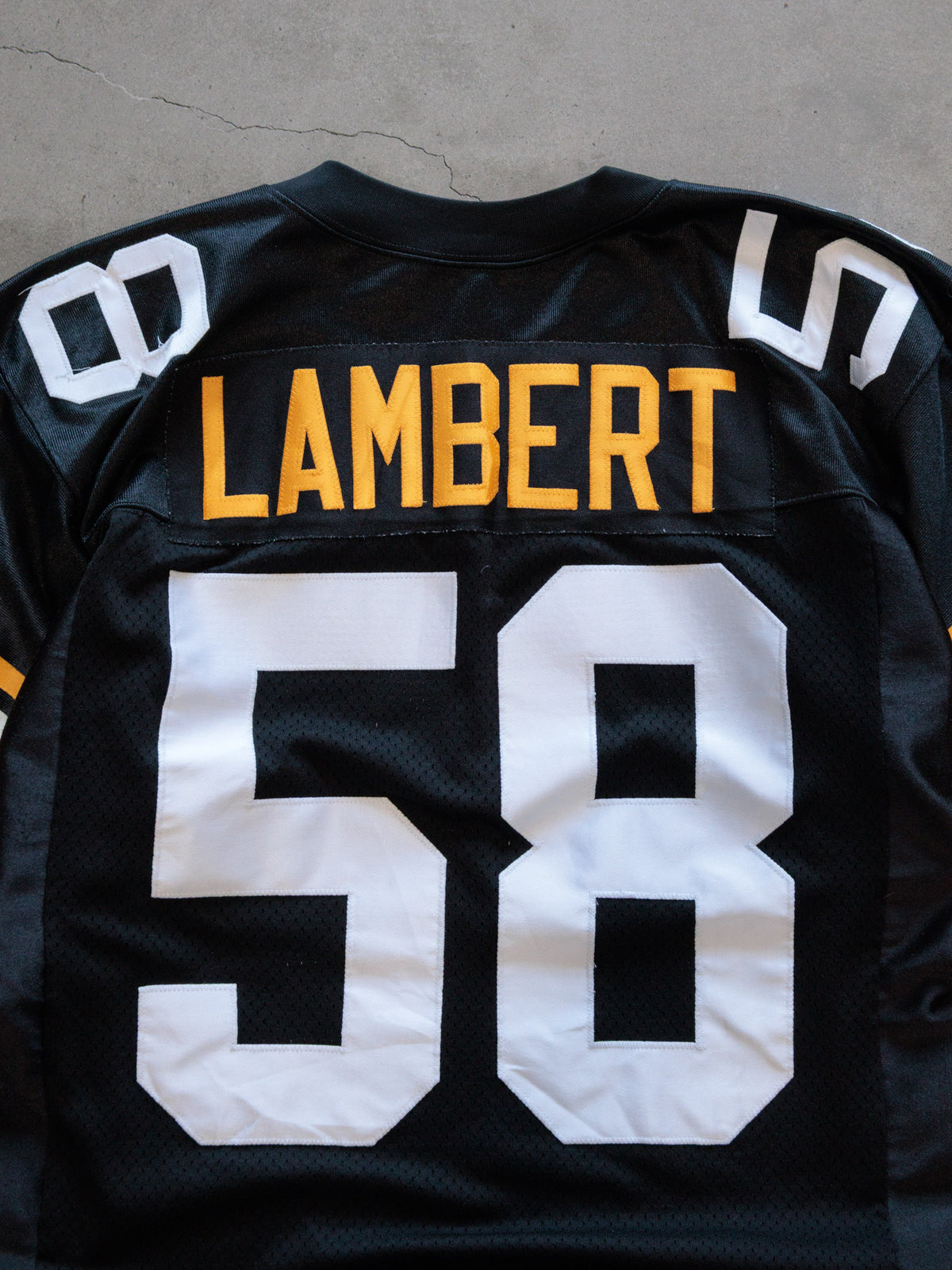 Vintage 90s Black Pittsburgh Steelers Lambert Jersey (S)
