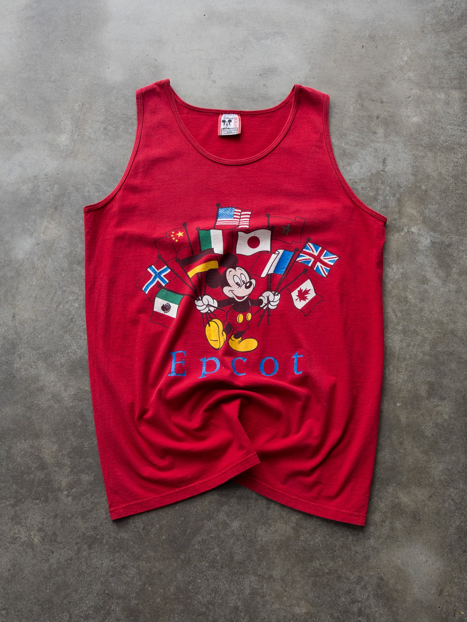 Vintage 90s Mickey Mouse Epcot Tank (L)