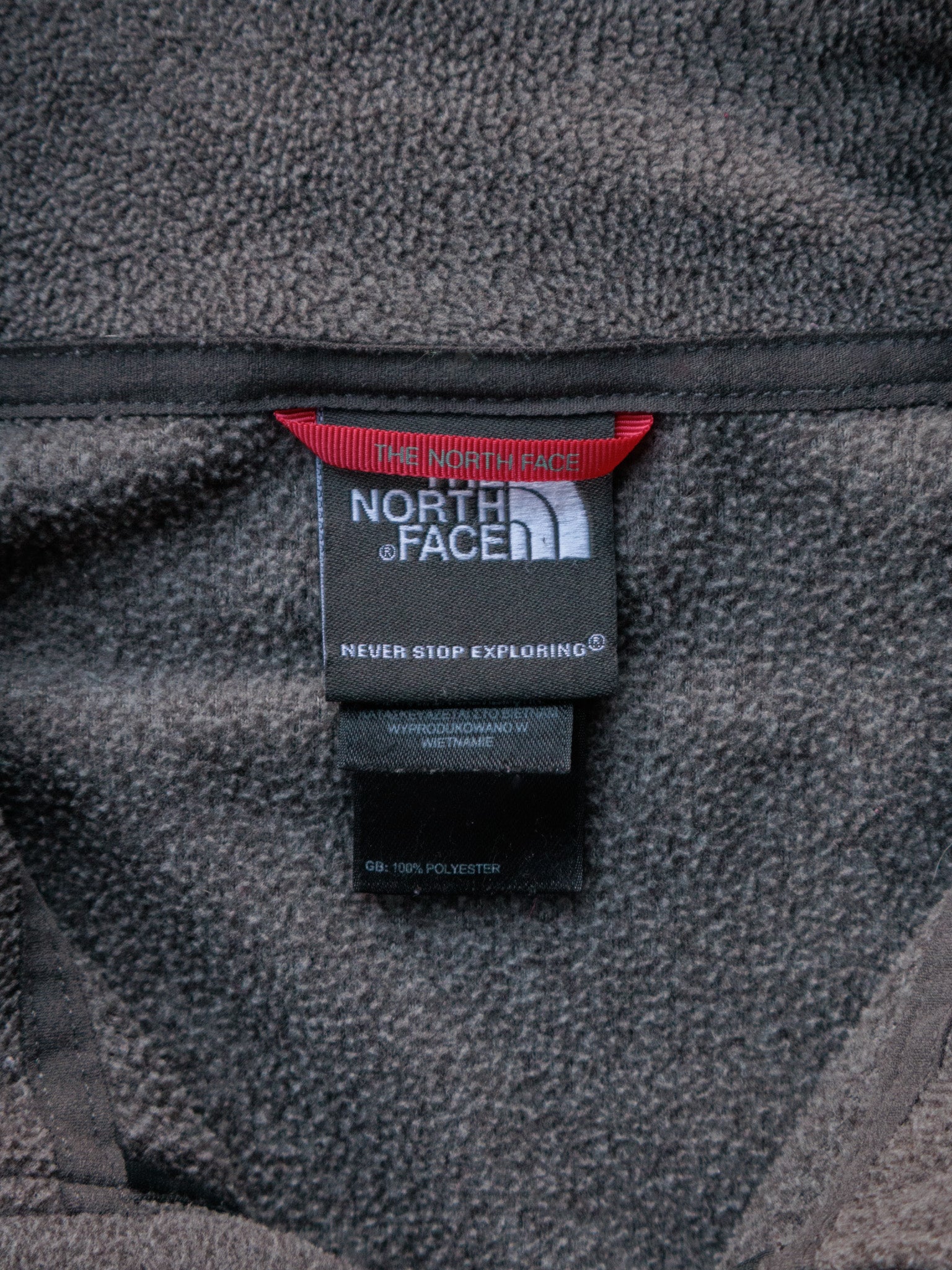 Vintage Grey The North Face Fleece Quarter Zip (XL)