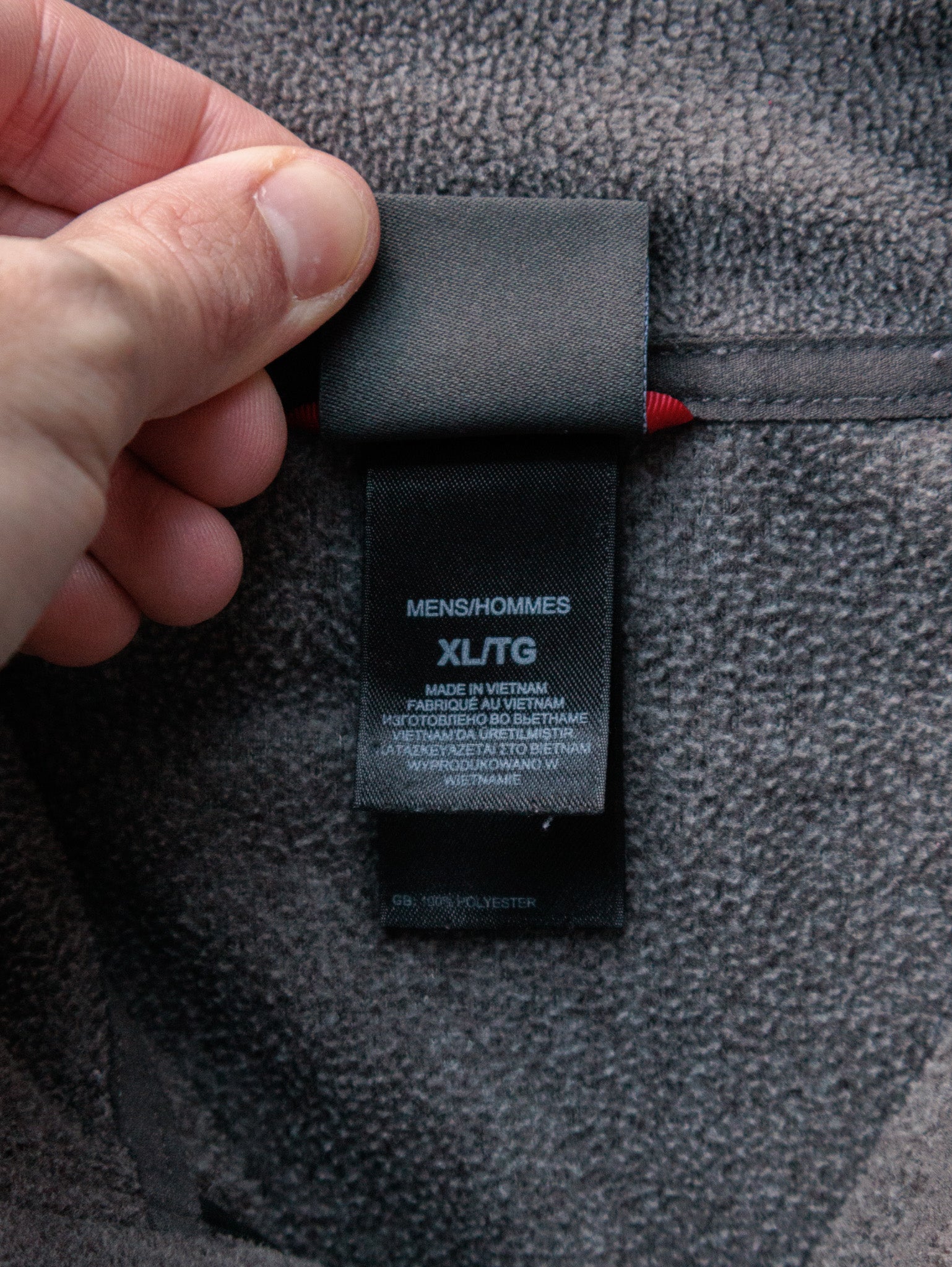 Vintage Grey The North Face Fleece Quarter Zip (XL)