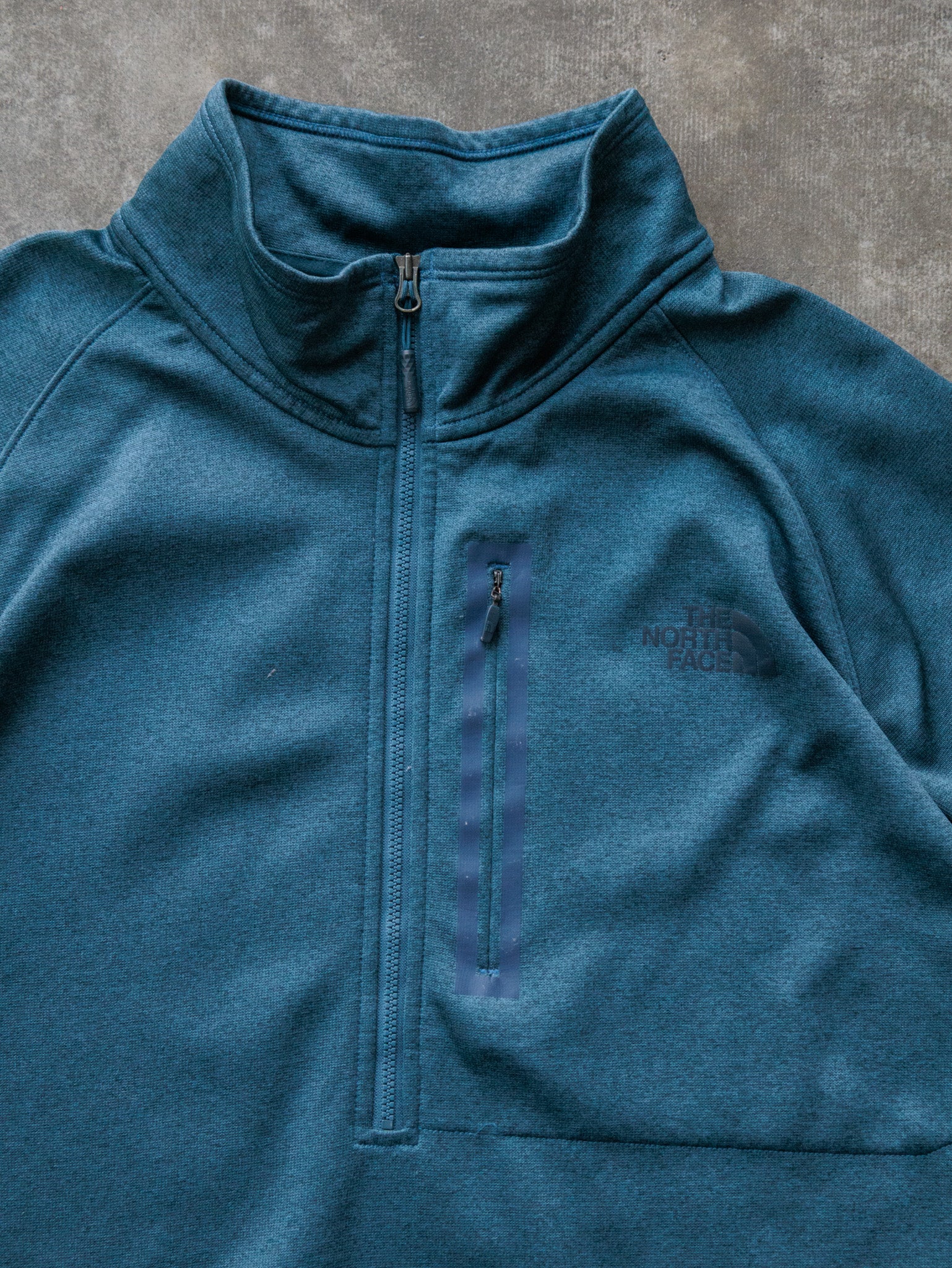 Vintage Teal The North Face Fleece Quarter Zip (2XL)