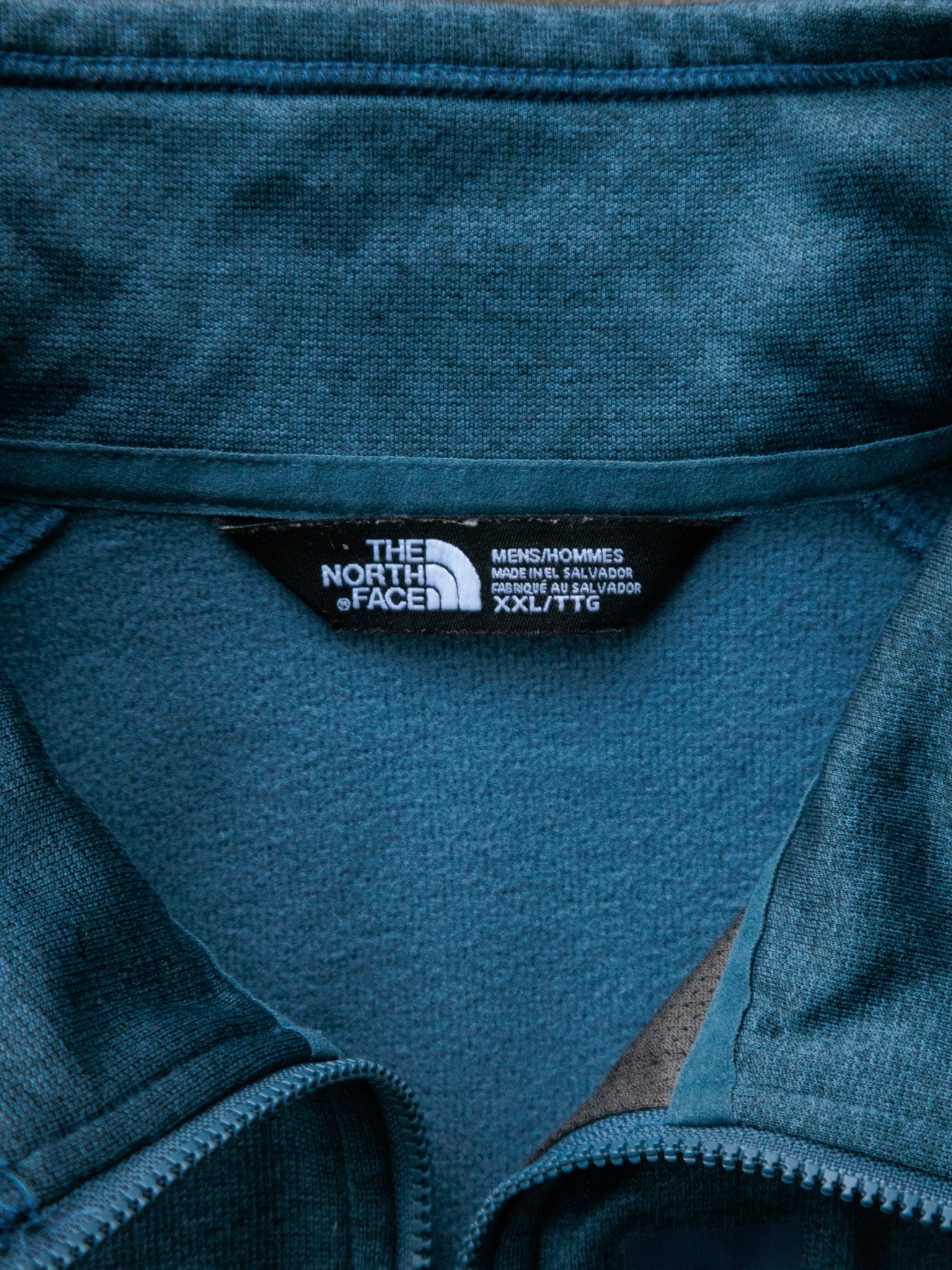 Vintage Teal The North Face Fleece Quarter Zip (2XL)