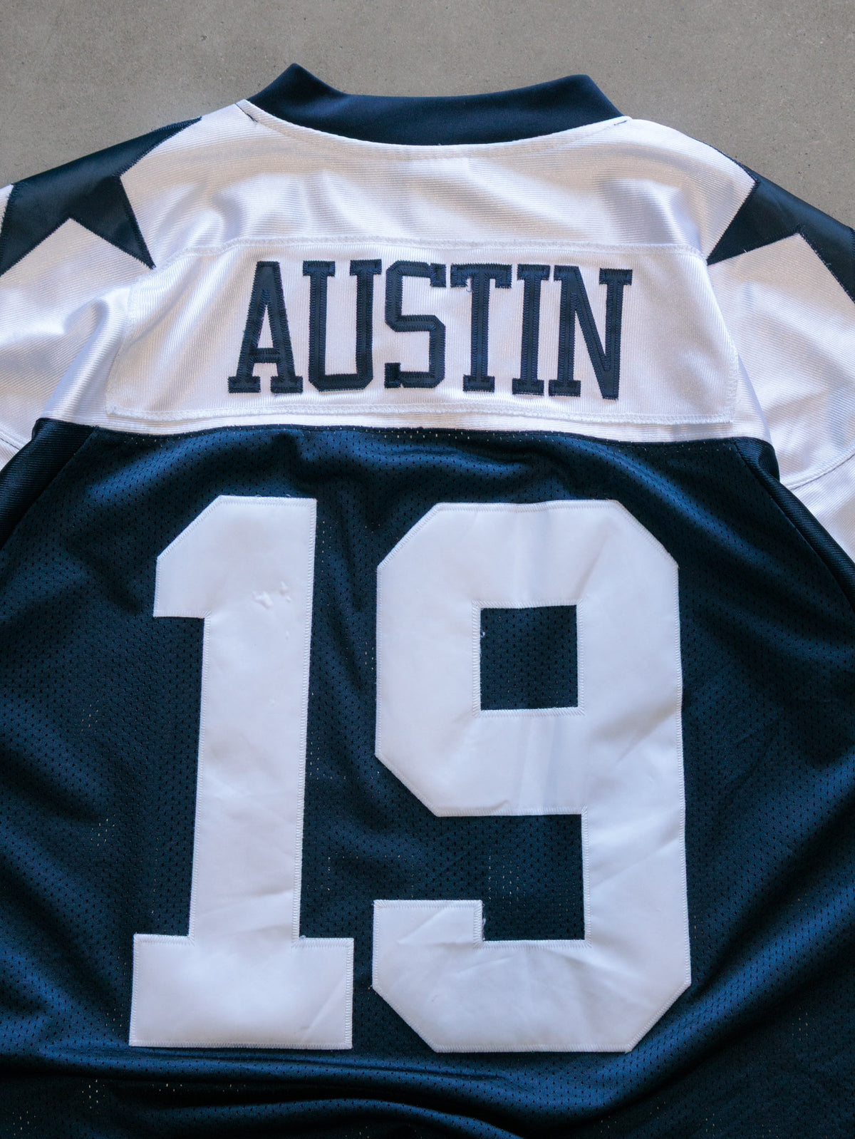 Vintage Navy Reebok Dallas Cowboys Austin Jersey (L)