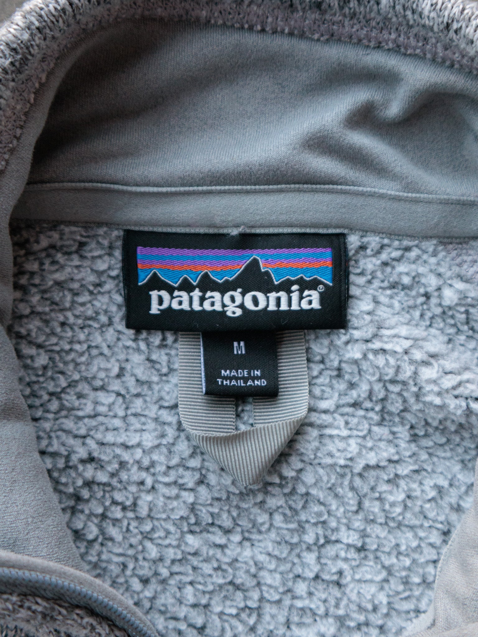 Vintage Grey Patagonia Full Zip Fleece Jacket (M)