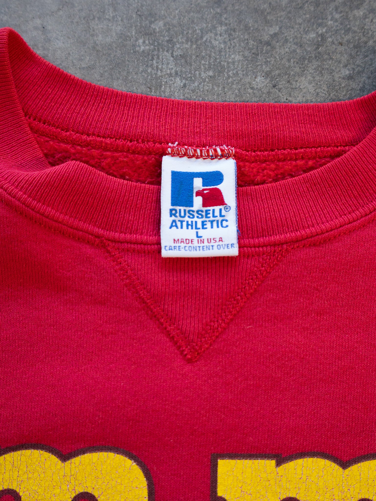 Vintage 1990 Red Russell M&M’s Sweatshirt (L)