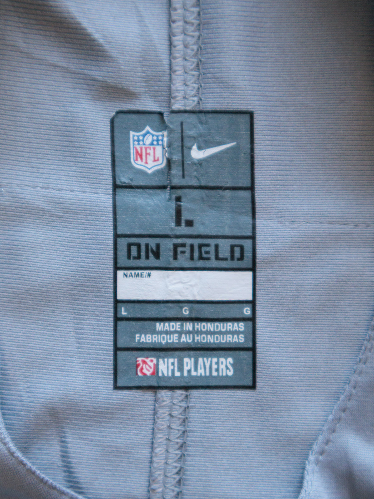 Grey Nike Detroit Lions Hockenson Jersey (L)