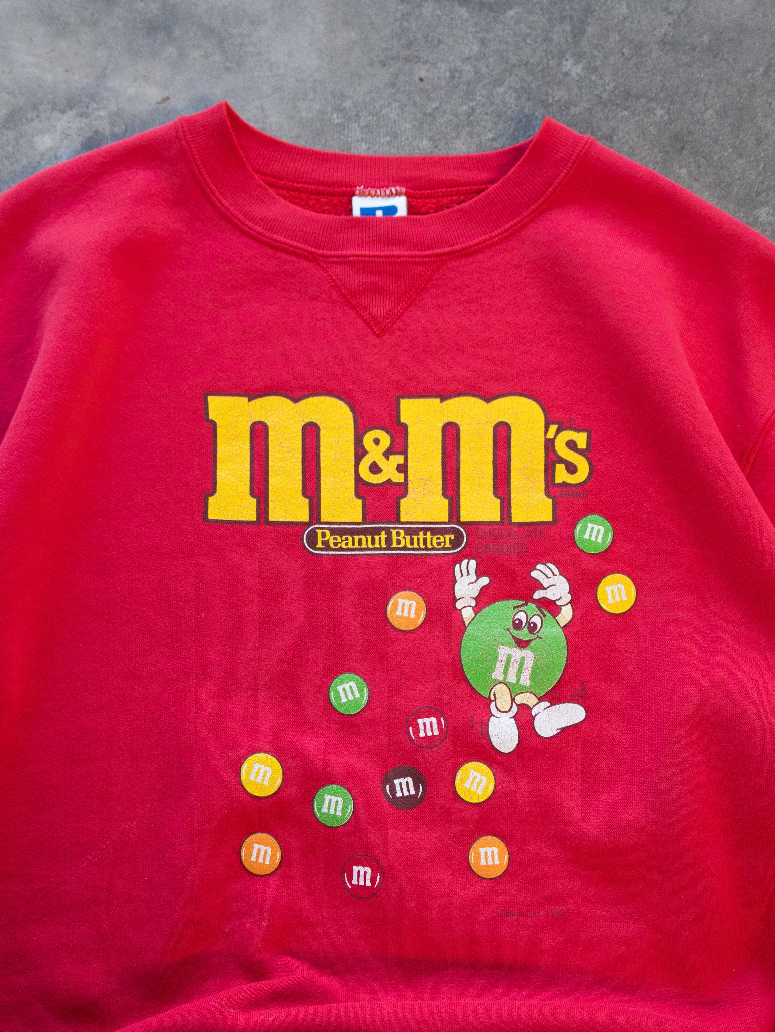 Vintage 1990 Red Russell M&M’s Sweatshirt (L)