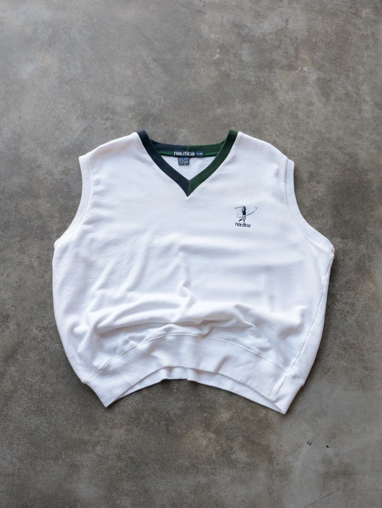 Vintage 90s White Nautica Vest (L)