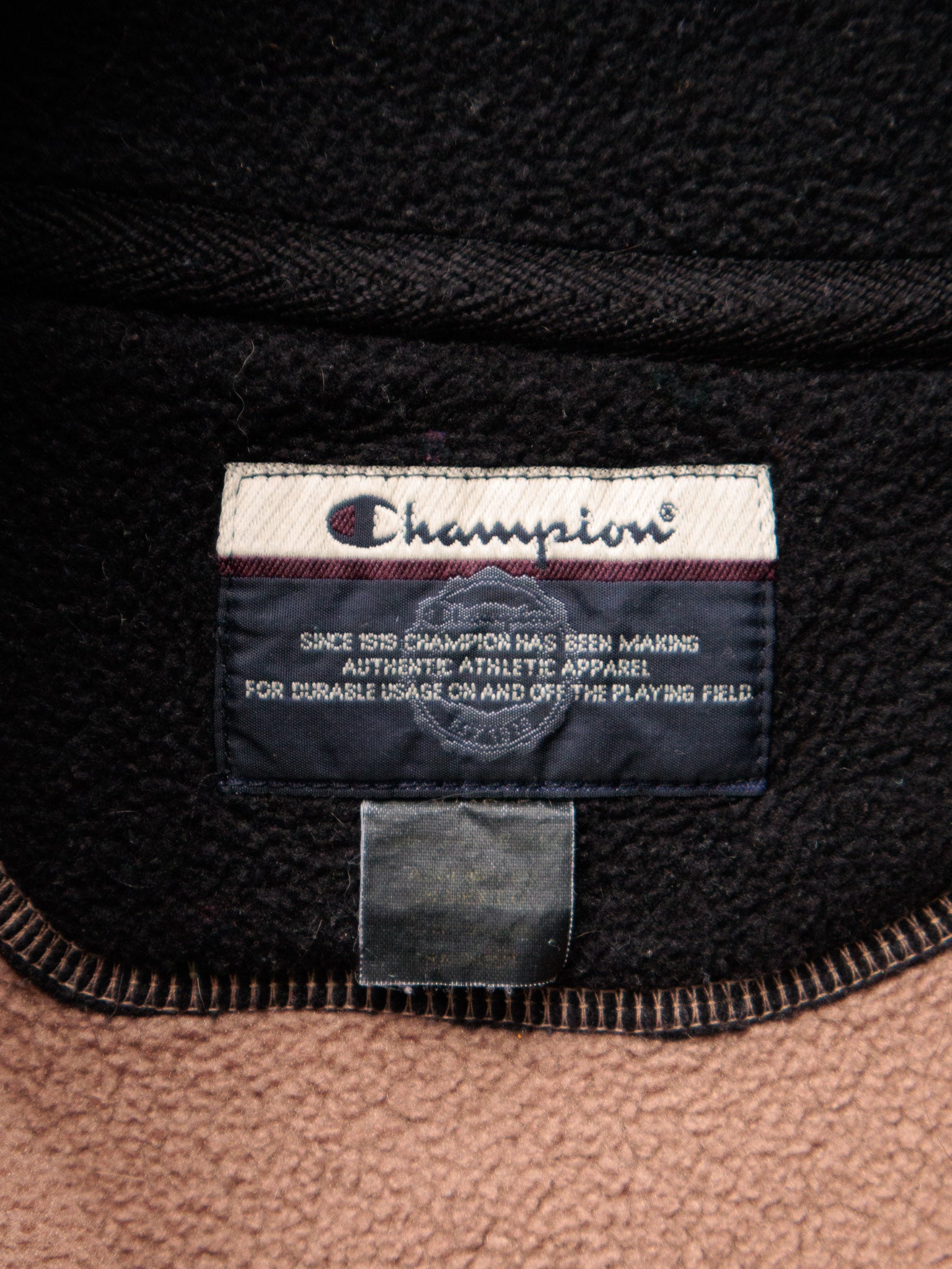 Vintage Brown Champion Fleece Vest (-)