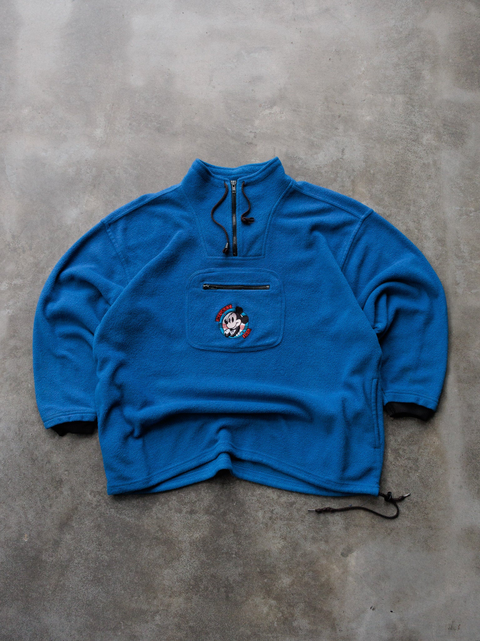 Vintage 90s Blue Disney Mickey Mouse Fleece Sweatshirt (L)
