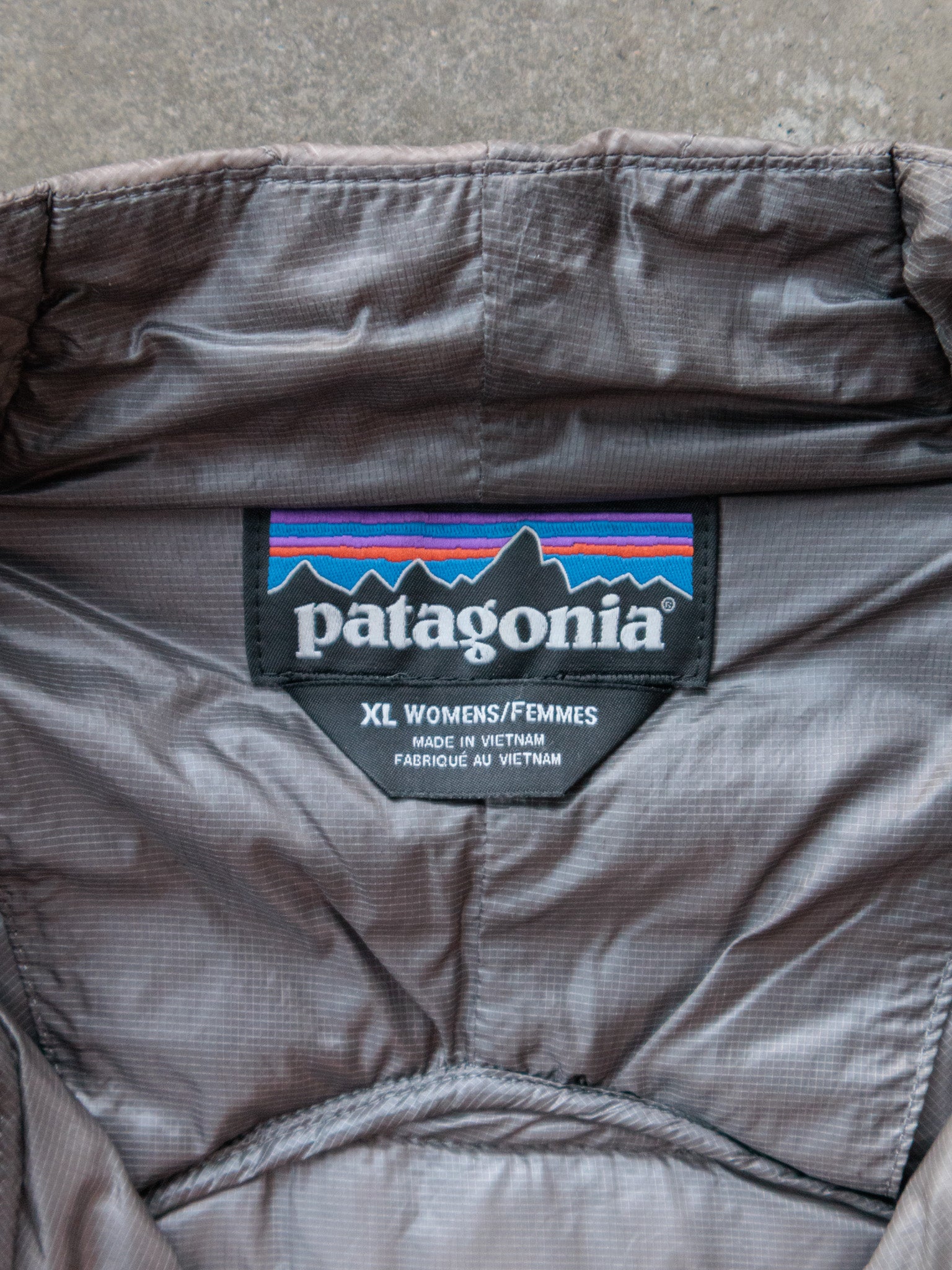 Vintage Grey Patagonia Puffer (Women's XL)