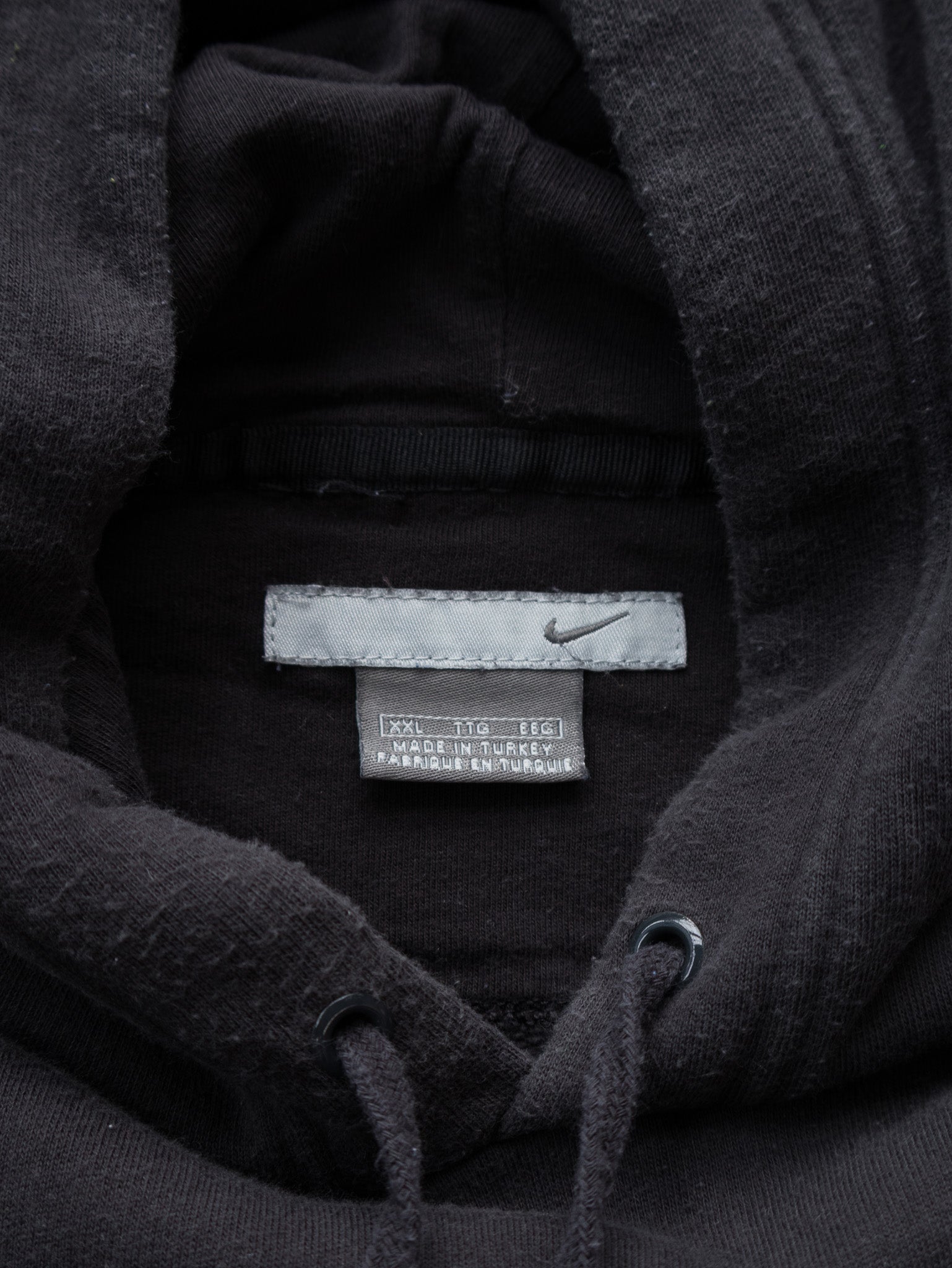 Vintage Black Nike Hoodie (2XL)