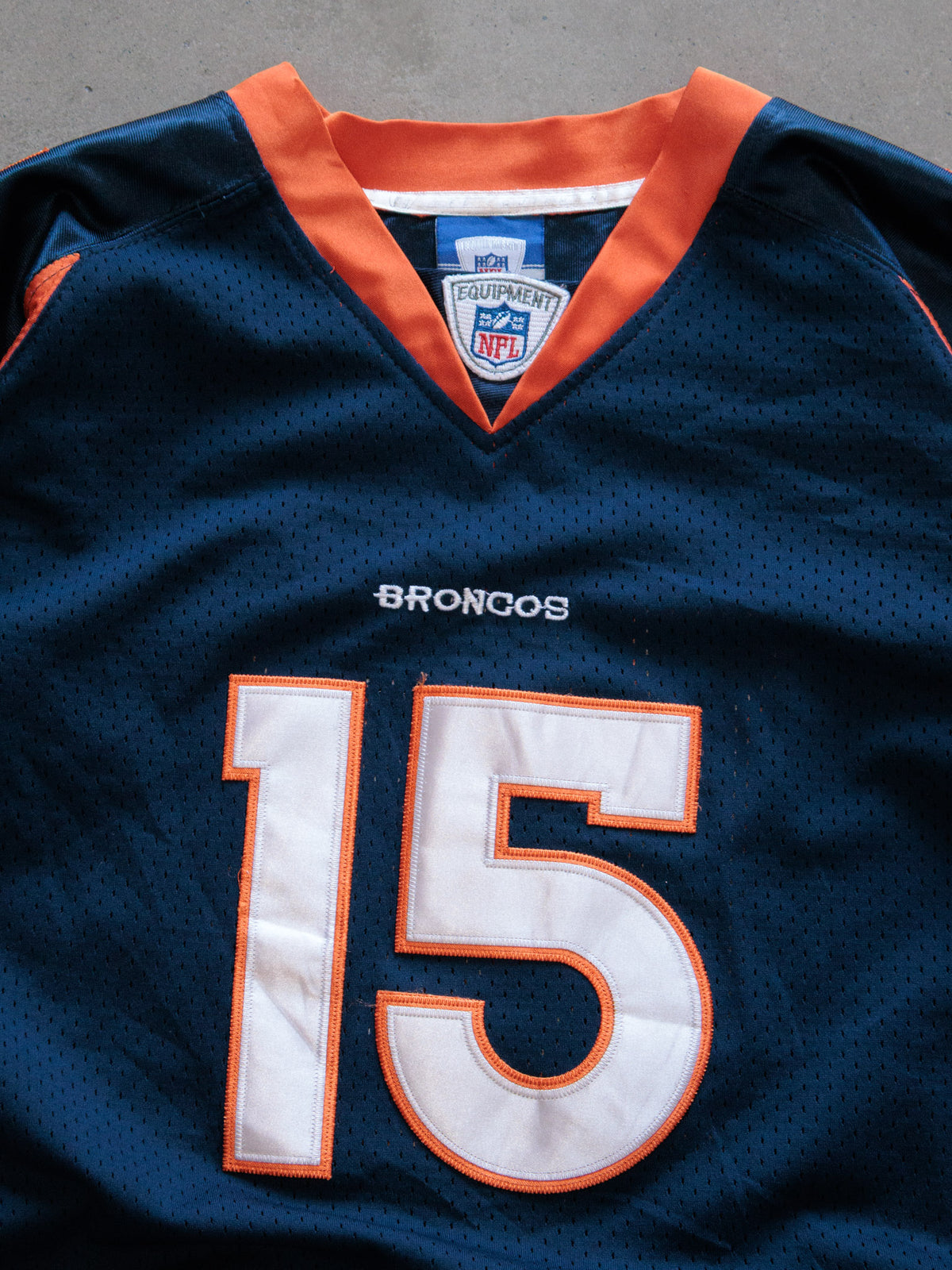 Vintage 00s Navy Reebok Denver Broncos Marshall Jersey (XL)