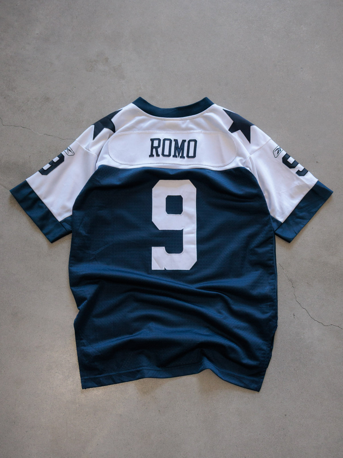 Vintage 00s Navy Reebok Dallas Cowboys Romo Jersey (14-16Y)