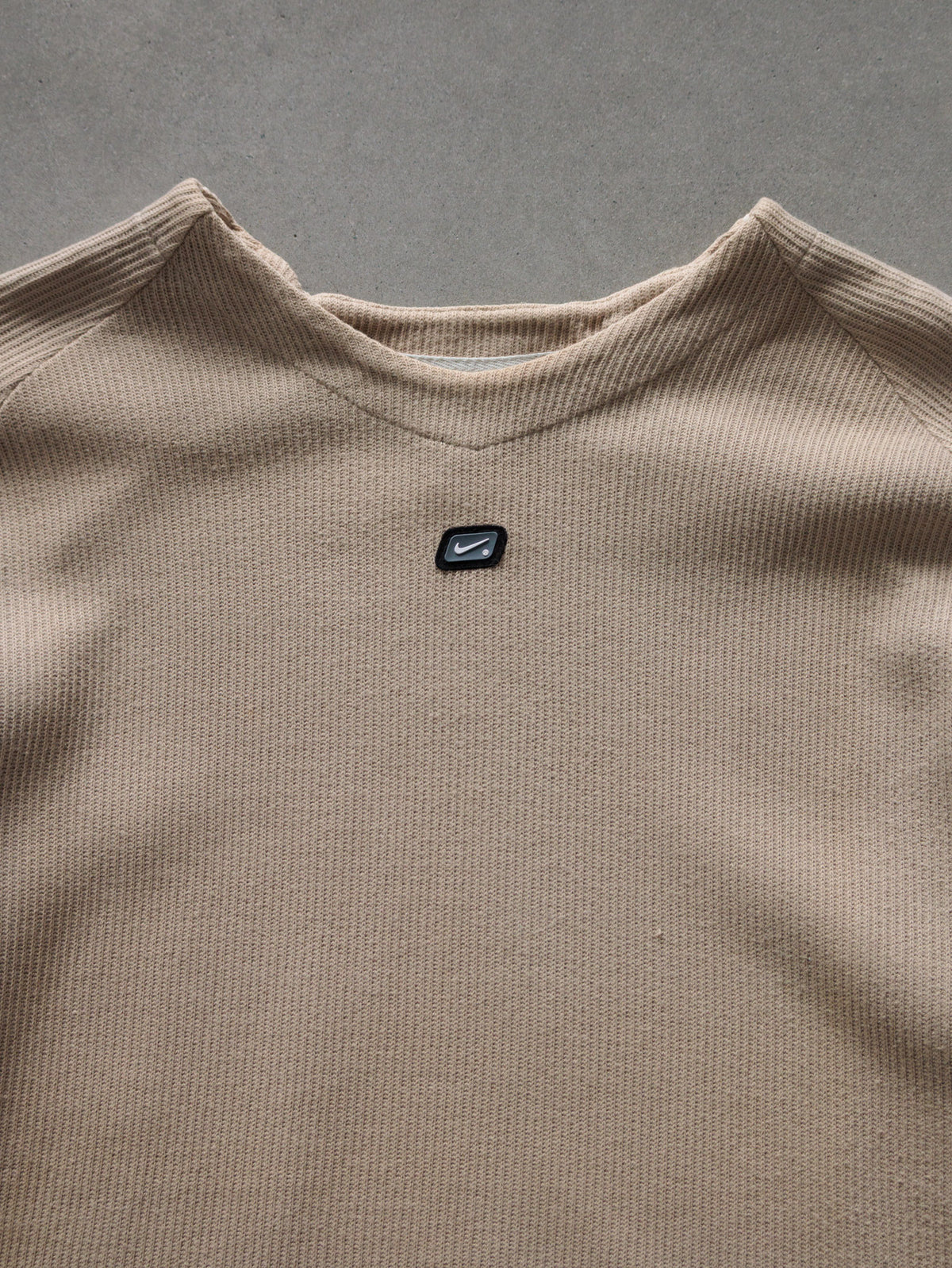 Vintage 00s Beige Nike Knit Sweater (XL)