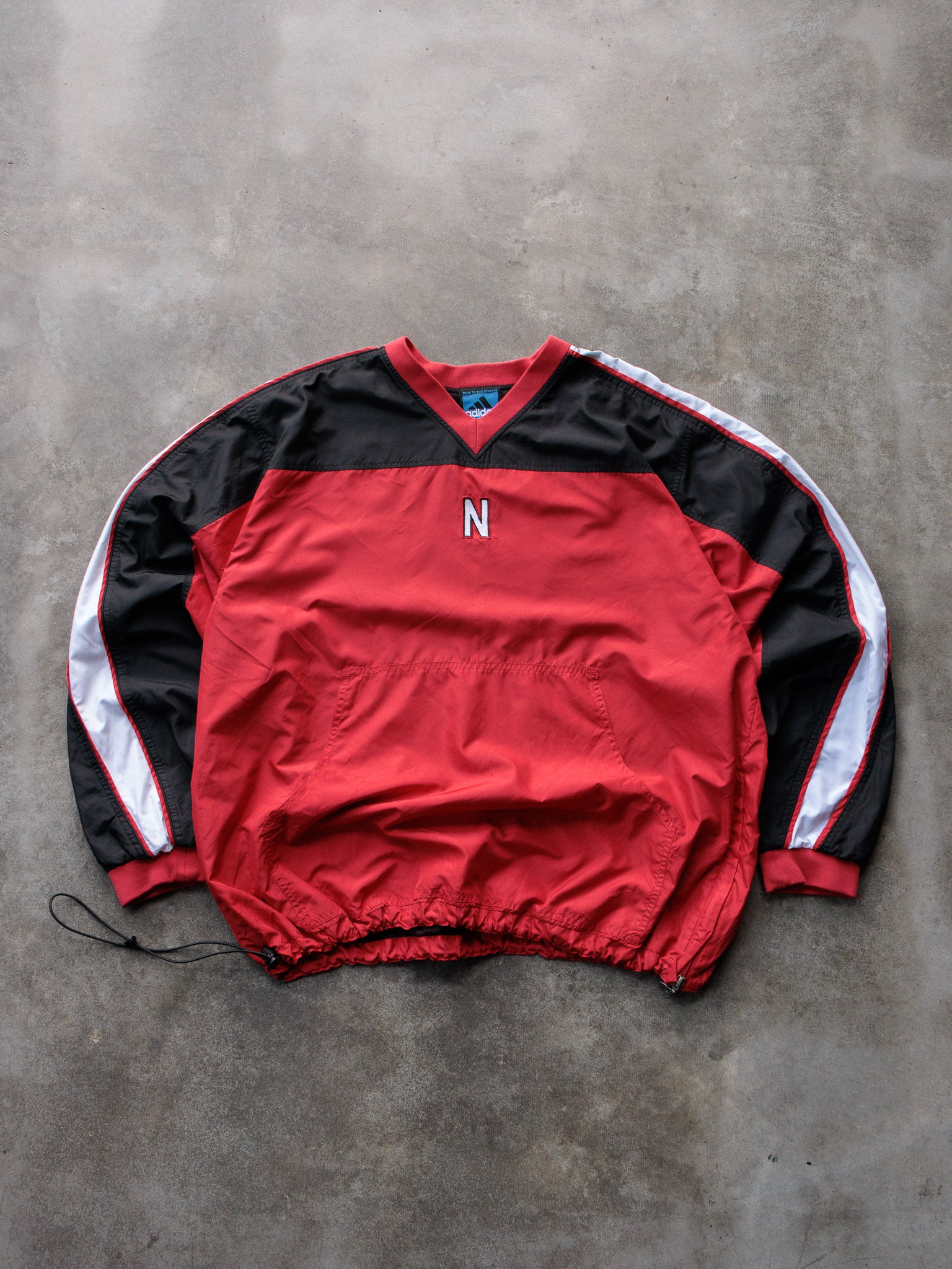 Vintage 2000s Red & Black Nebraska Huskers Pullover Jacket (XL)