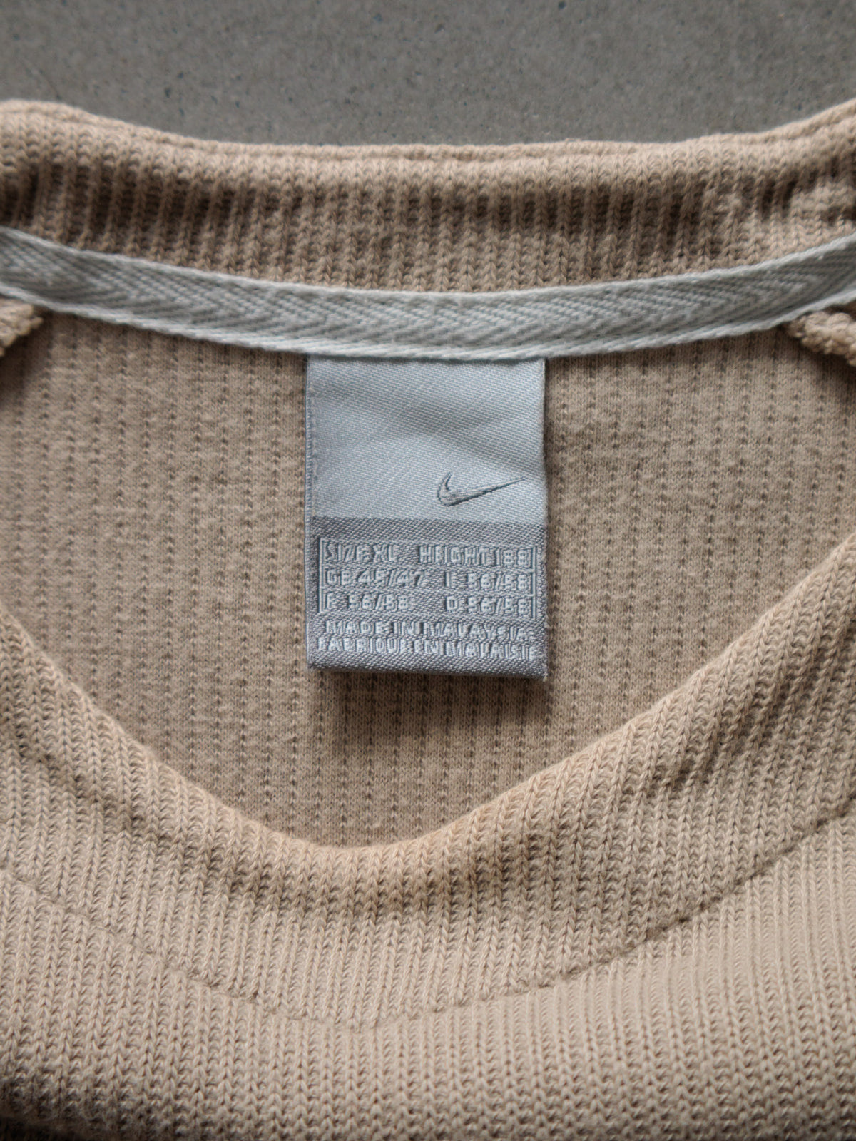 Vintage 00s Beige Nike Knit Sweater (XL)